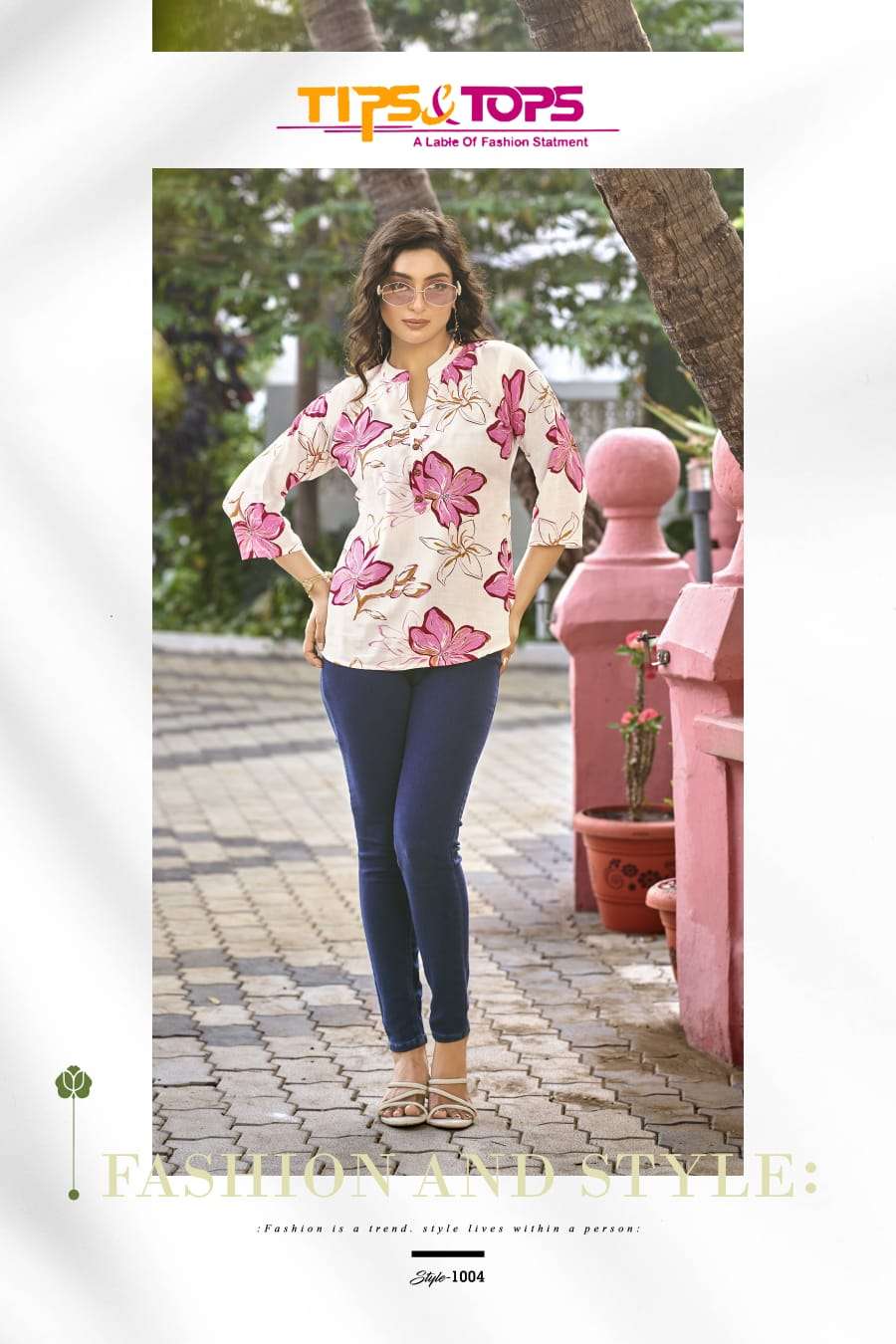 TIPS & TOPS BABY VOL 6 RAYON PRINT SUMMER WEAR LADIES TOP 