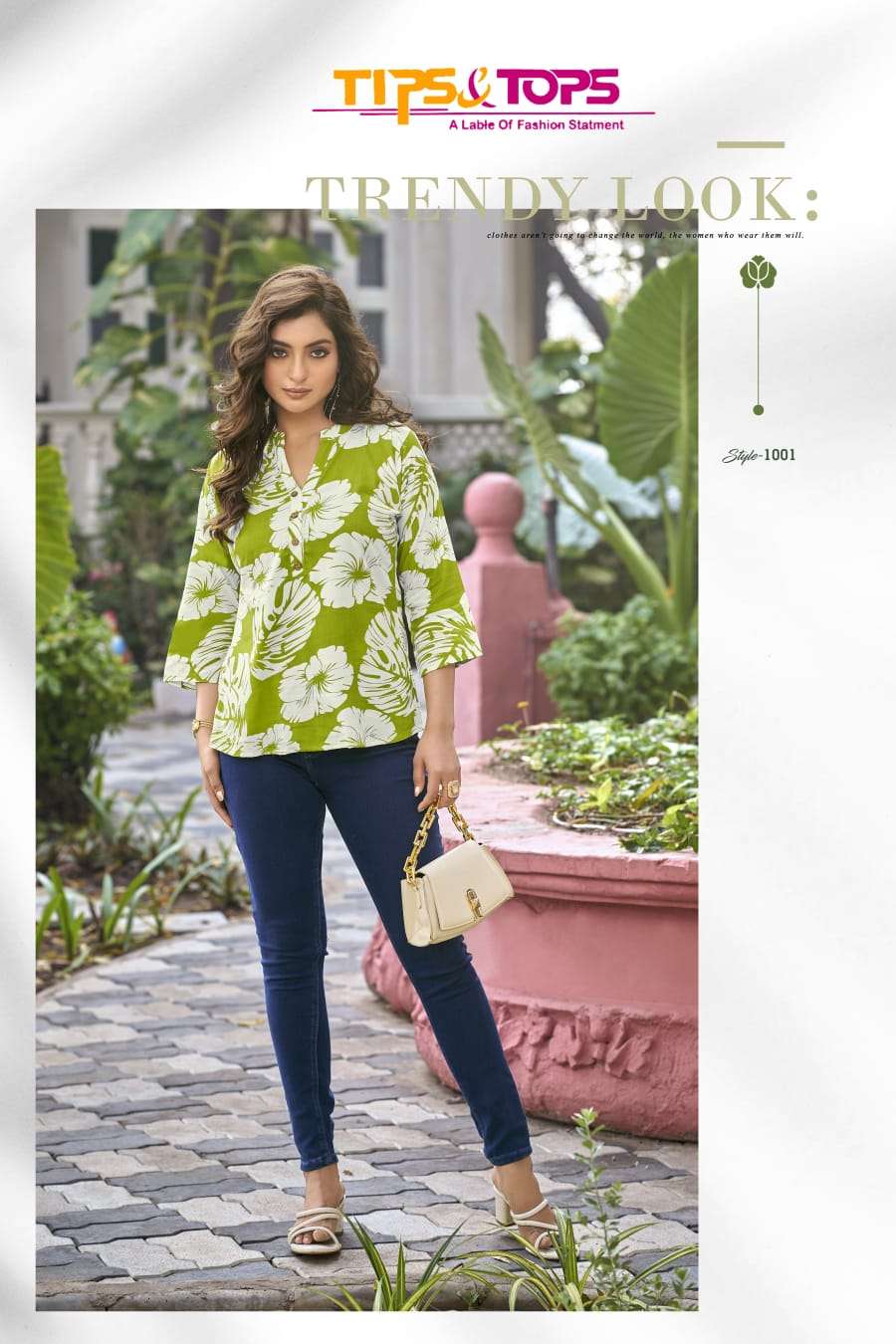 TIPS & TOPS BABY VOL 6 RAYON PRINT SUMMER WEAR LADIES TOP 