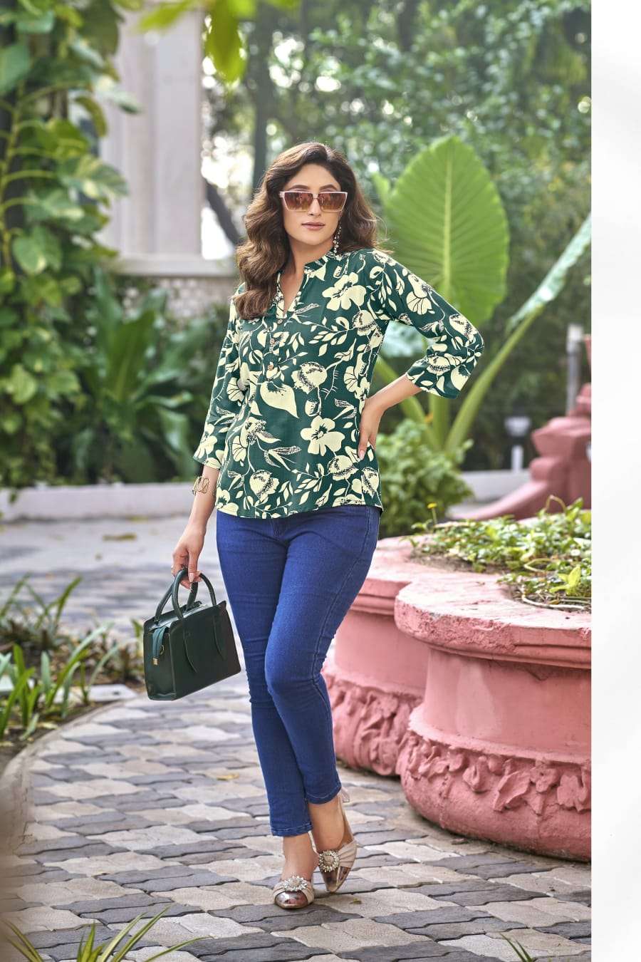 TIPS & TOPS BABY VOL 6 RAYON PRINT SUMMER WEAR LADIES TOP 