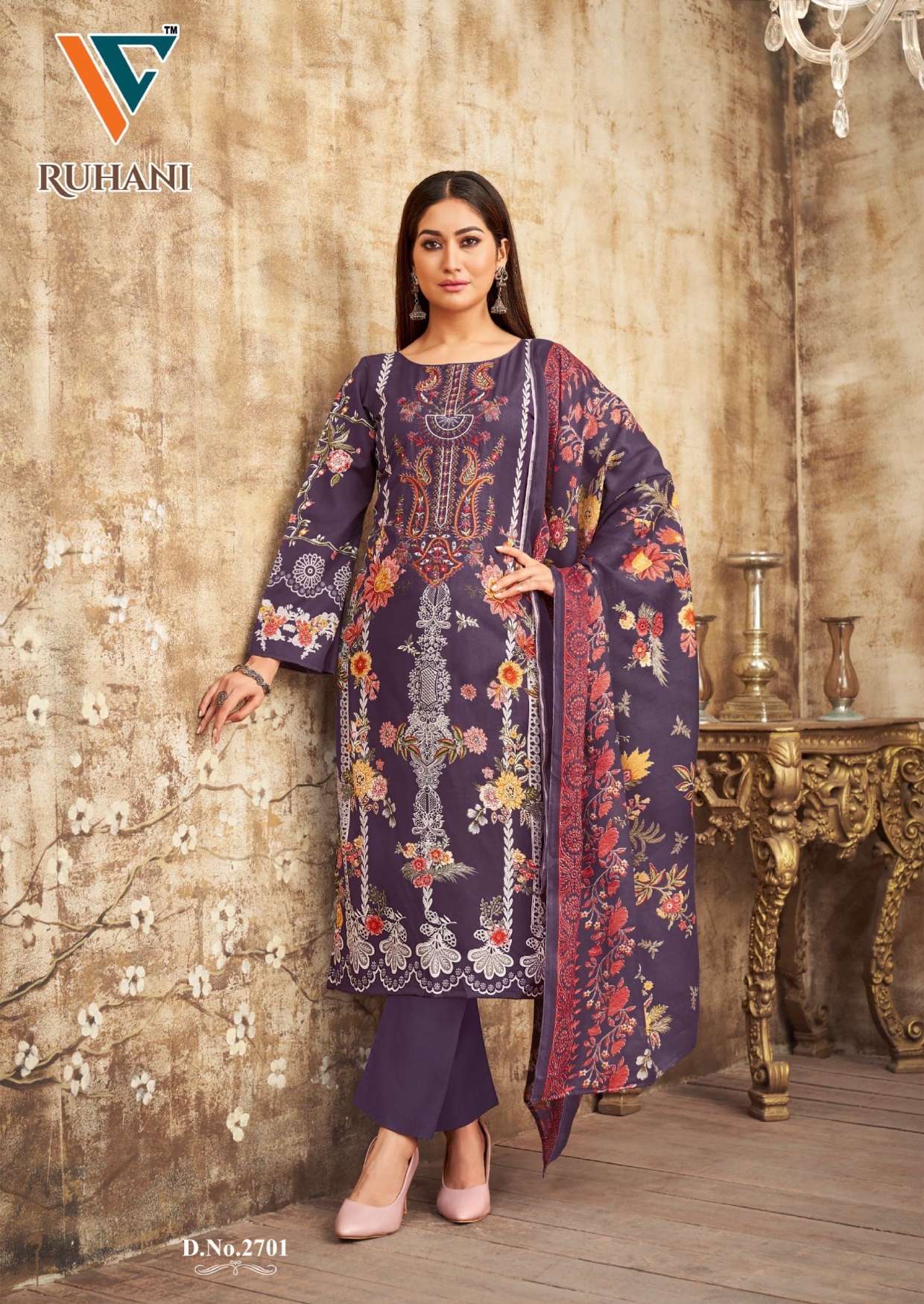 VANDANA‎ CREATION RUHANI‎ VOL 27 COTTON DIGITAL STYLE PRINTS SALWAR SUIT
