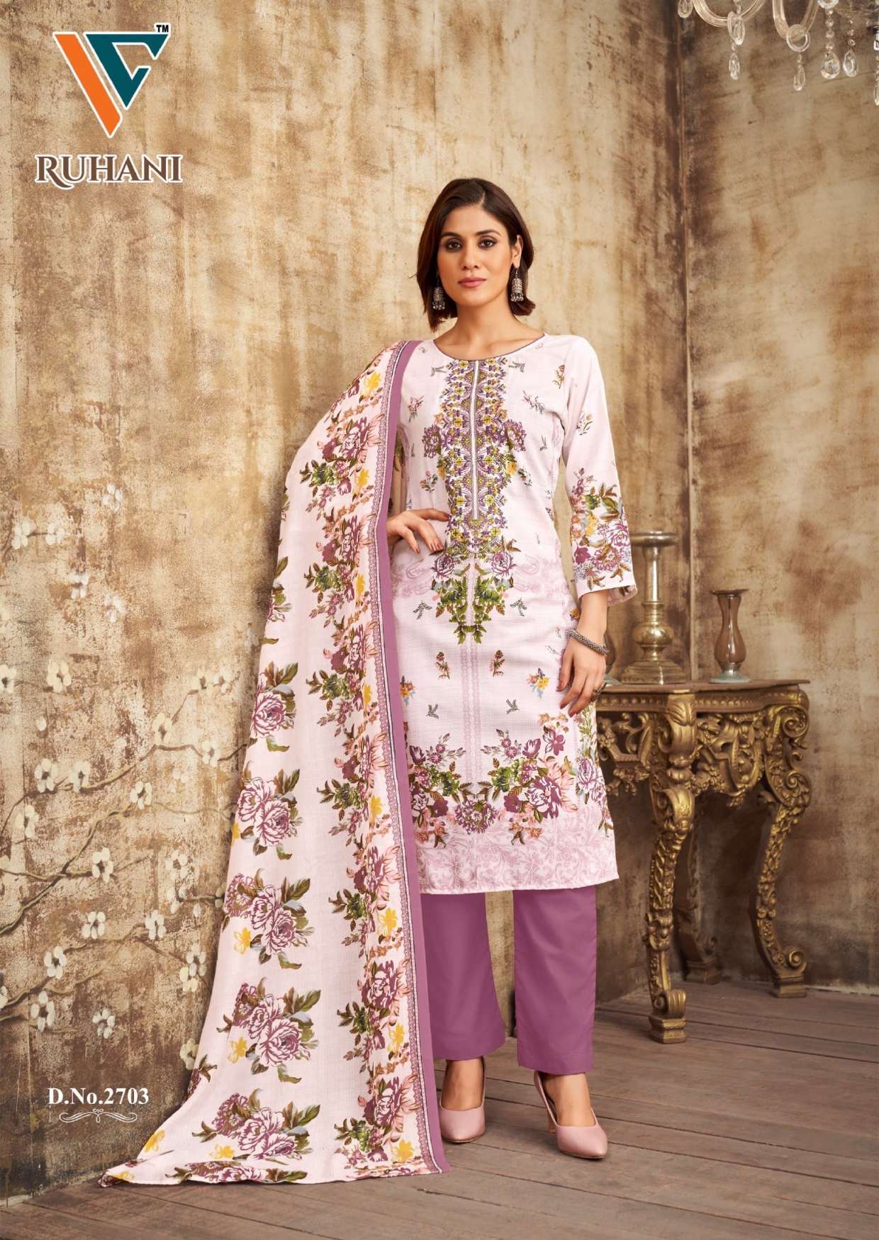 VANDANA‎ CREATION RUHANI‎ VOL 27 COTTON DIGITAL STYLE PRINTS SALWAR SUIT