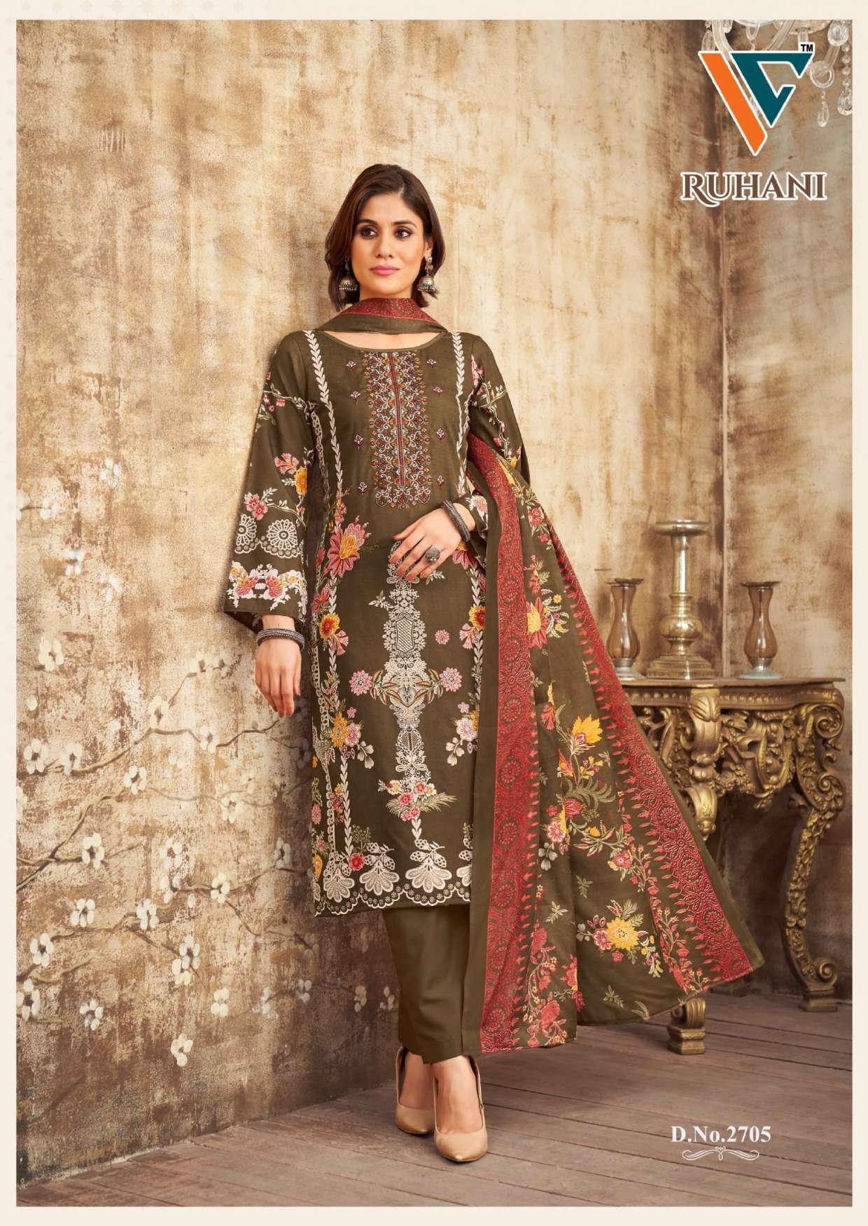 VANDANA‎ CREATION RUHANI‎ VOL 27 COTTON DIGITAL STYLE PRINTS SALWAR SUIT