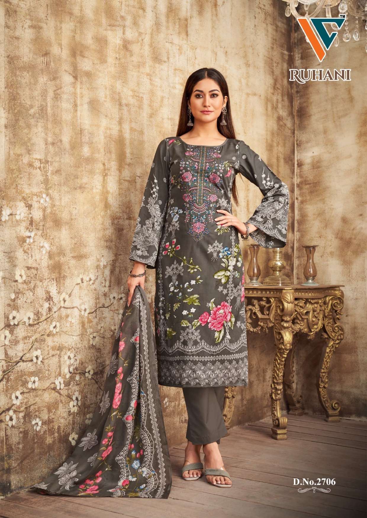 VANDANA‎ CREATION RUHANI‎ VOL 27 COTTON DIGITAL STYLE PRINTS SALWAR SUIT