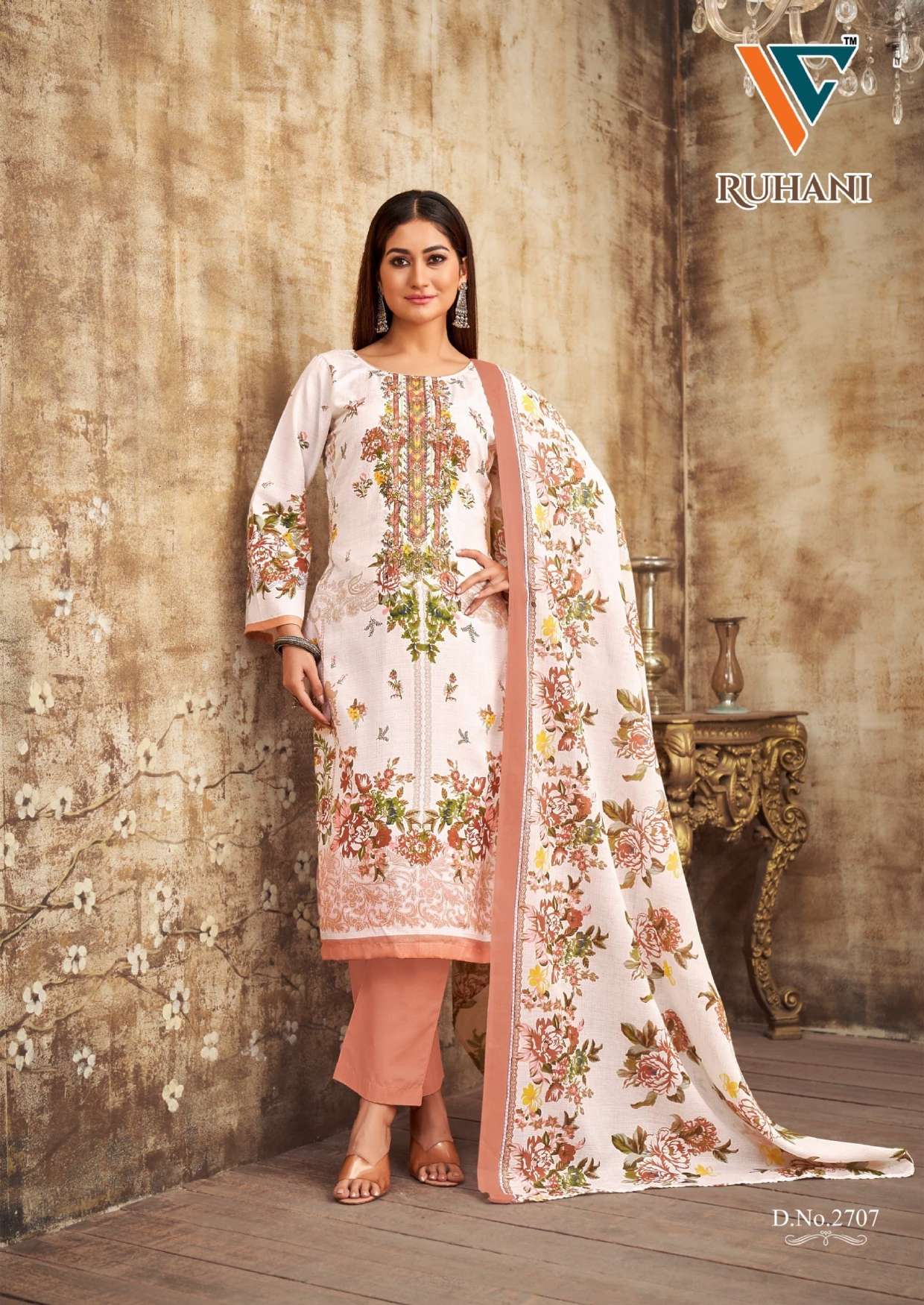 VANDANA‎ CREATION RUHANI‎ VOL 27 COTTON DIGITAL STYLE PRINTS SALWAR SUIT