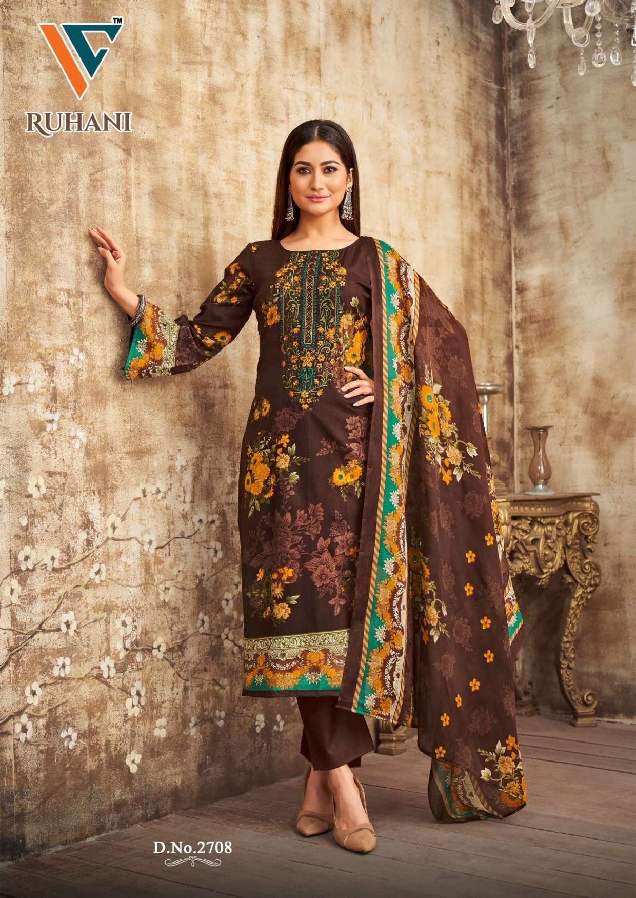 VANDANA‎ CREATION RUHANI‎ VOL 27 COTTON DIGITAL STYLE PRINTS SALWAR SUIT