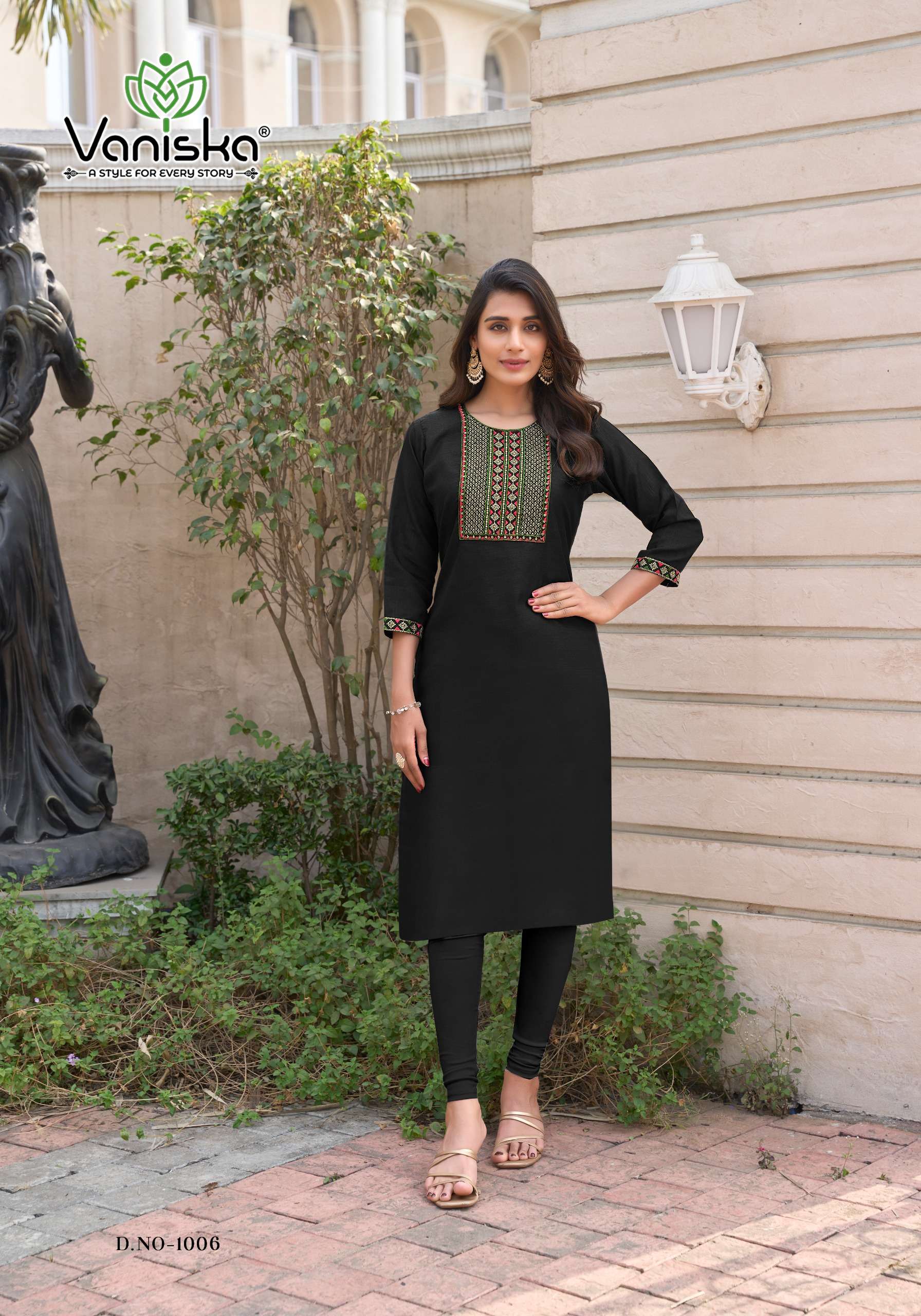 VANISKA CANDY CRUSH VOL 1 SILK EMBROIDERY WORKS KURTI