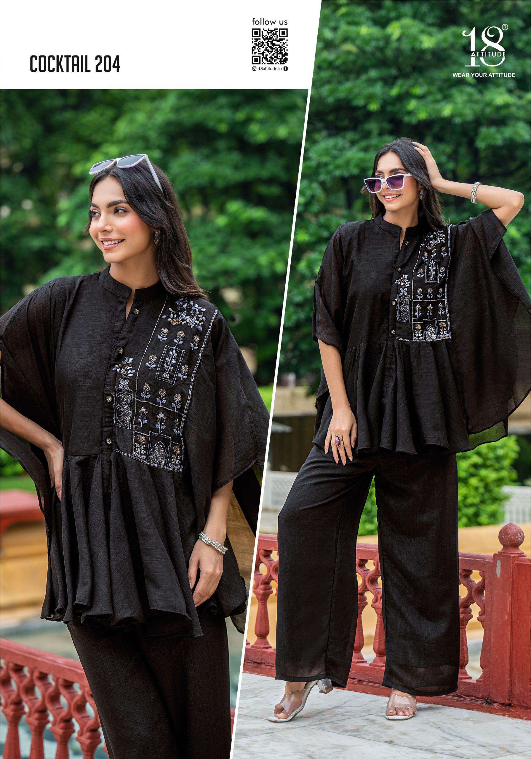 18 ATTITUDE COCKTAIL VOL 2 PREETY LOOK DESIGNER FANCY CO-ORD SET