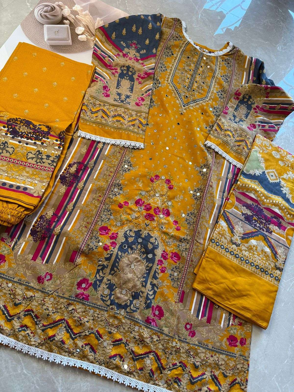 AALIZ PRINTS ALIZA VOL 2 COTTON DIGITAL PRINT WITH WORK SUIT