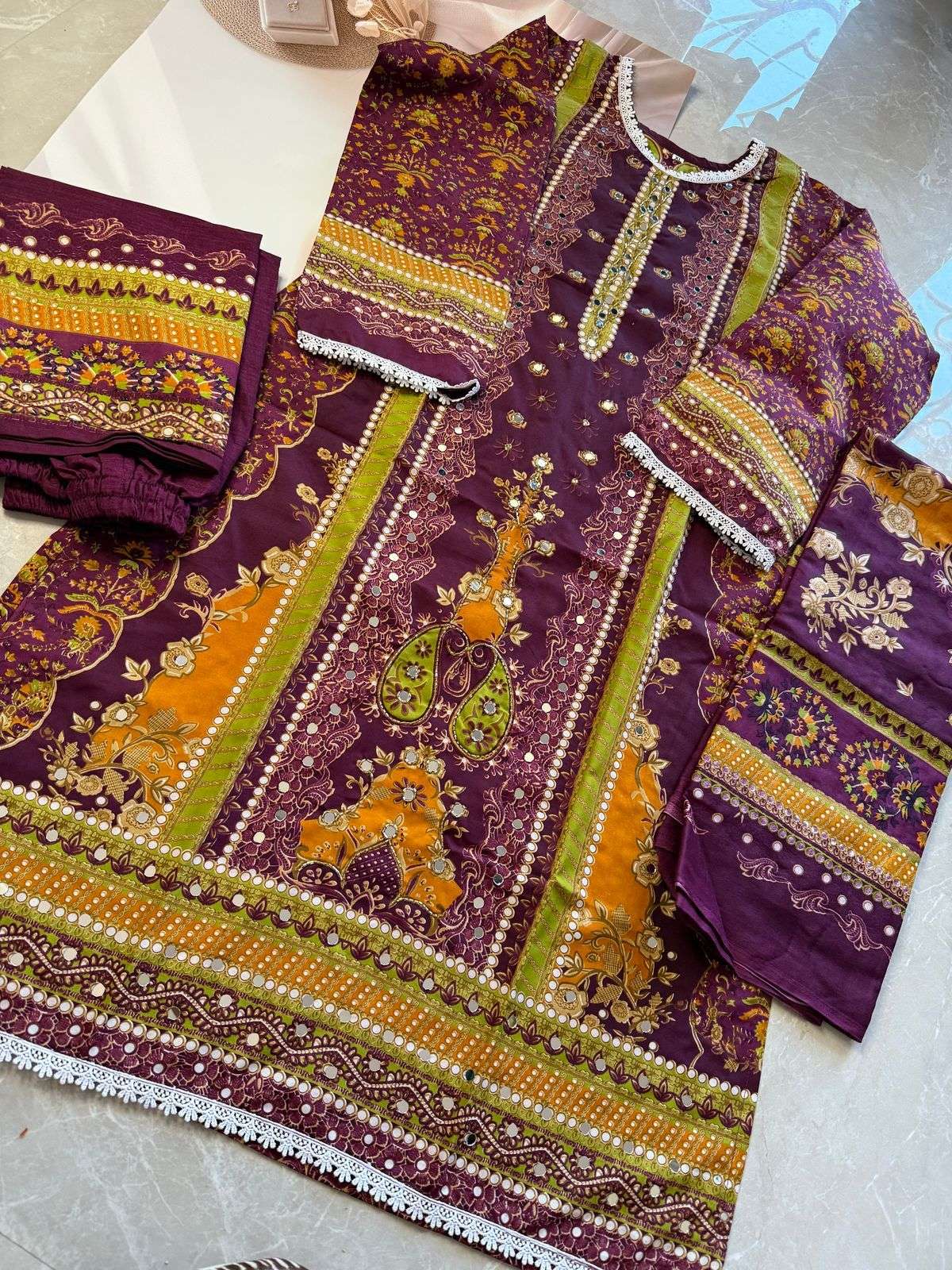 AALIZ PRINTS ALIZA VOL 2 COTTON DIGITAL PRINT WITH WORK SUIT