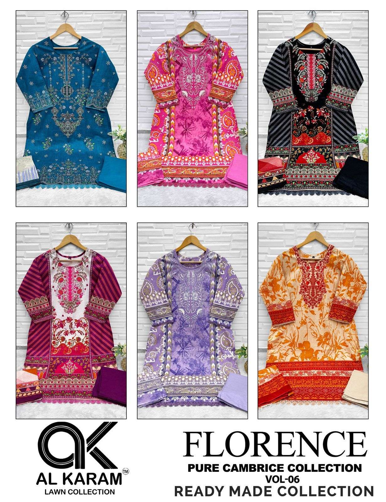 AL KARAM FLORANCE VOL 6 READY MADE COLLECTION 