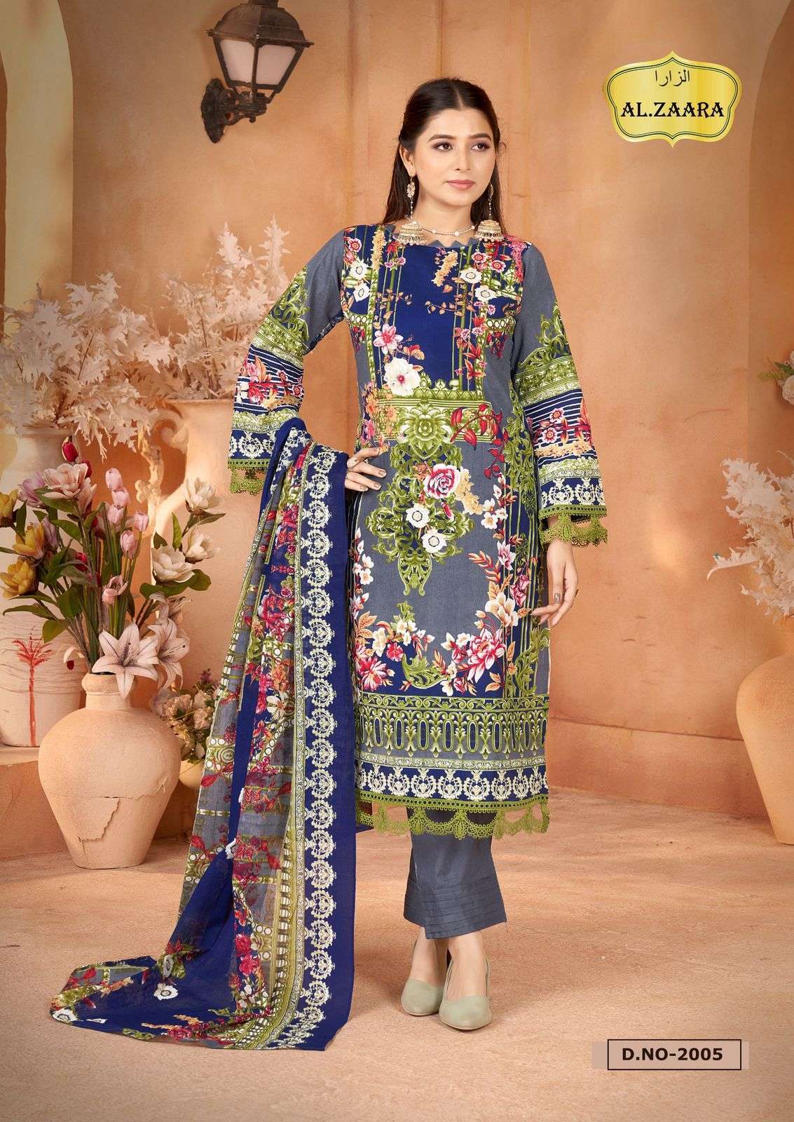 AL ZAARA VOL 2 COTTON DIGITAL KARACHI PRINTS SALWAR SUIT