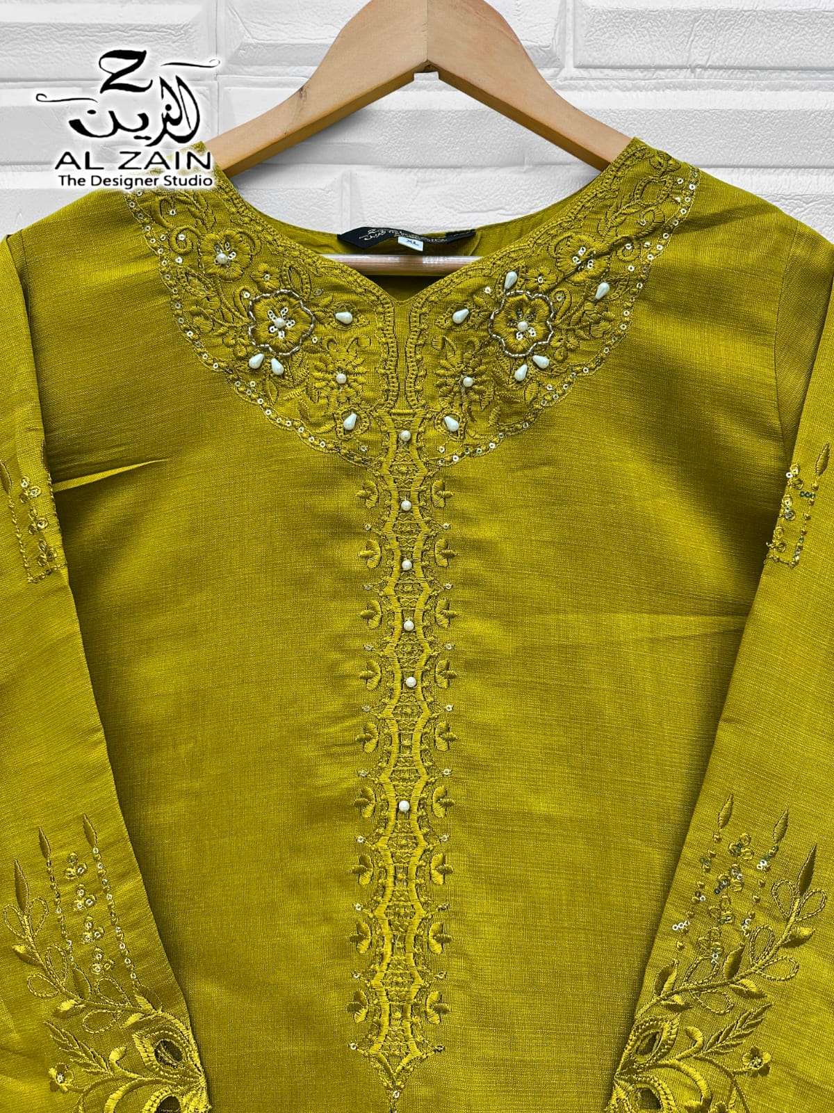 AL ZAIN D NO 272736 VISCOSE EMBROIDERY DESIGNER READY MADE SUIT