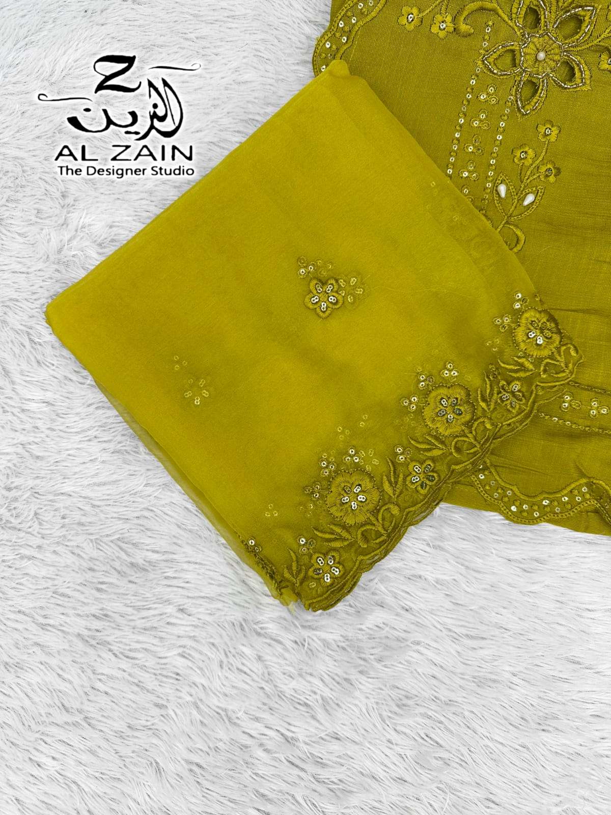 AL ZAIN D NO 272736 VISCOSE EMBROIDERY DESIGNER READY MADE SUIT