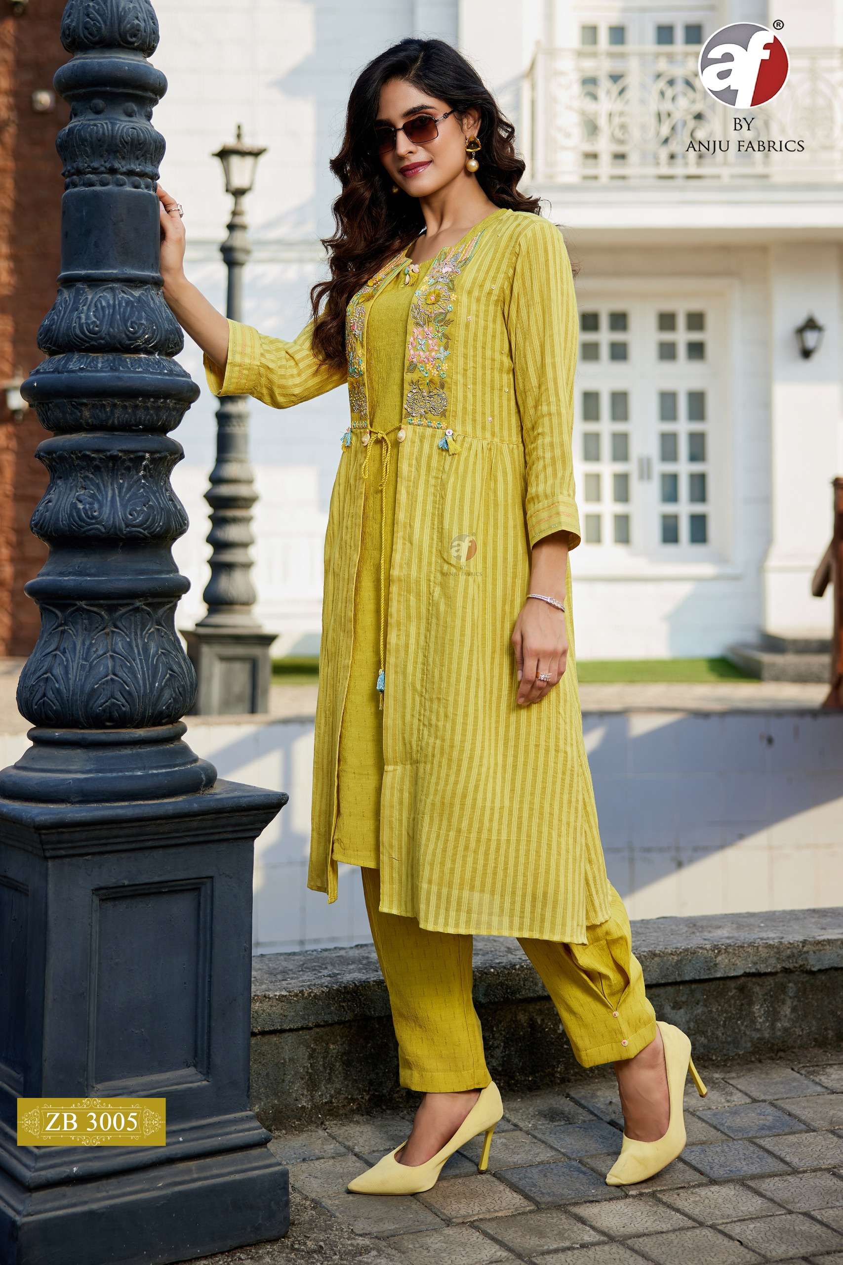 ANJU FABRICS ZB 3005 PREETY LOOK FANCY DESIGNER CO-ORD SET