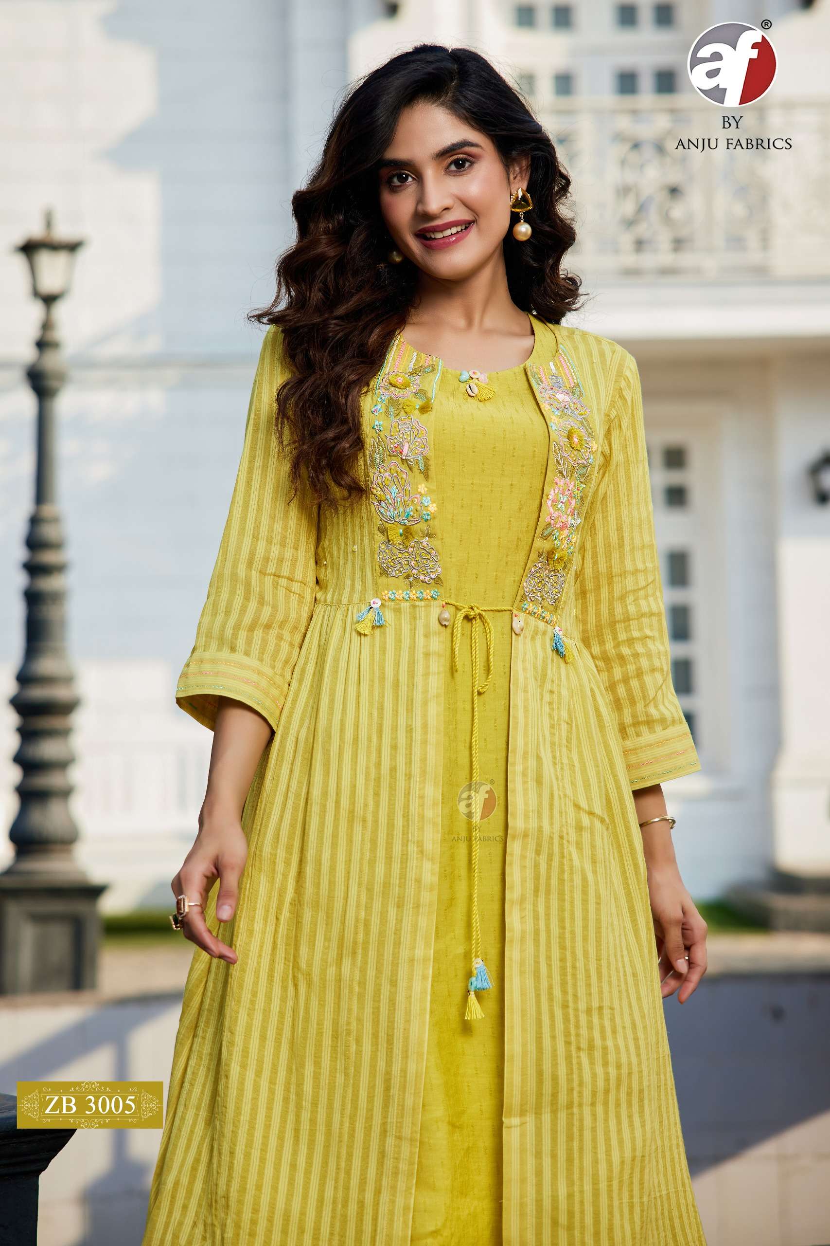 ANJU FABRICS ZB 3005 PREETY LOOK FANCY DESIGNER CO-ORD SET