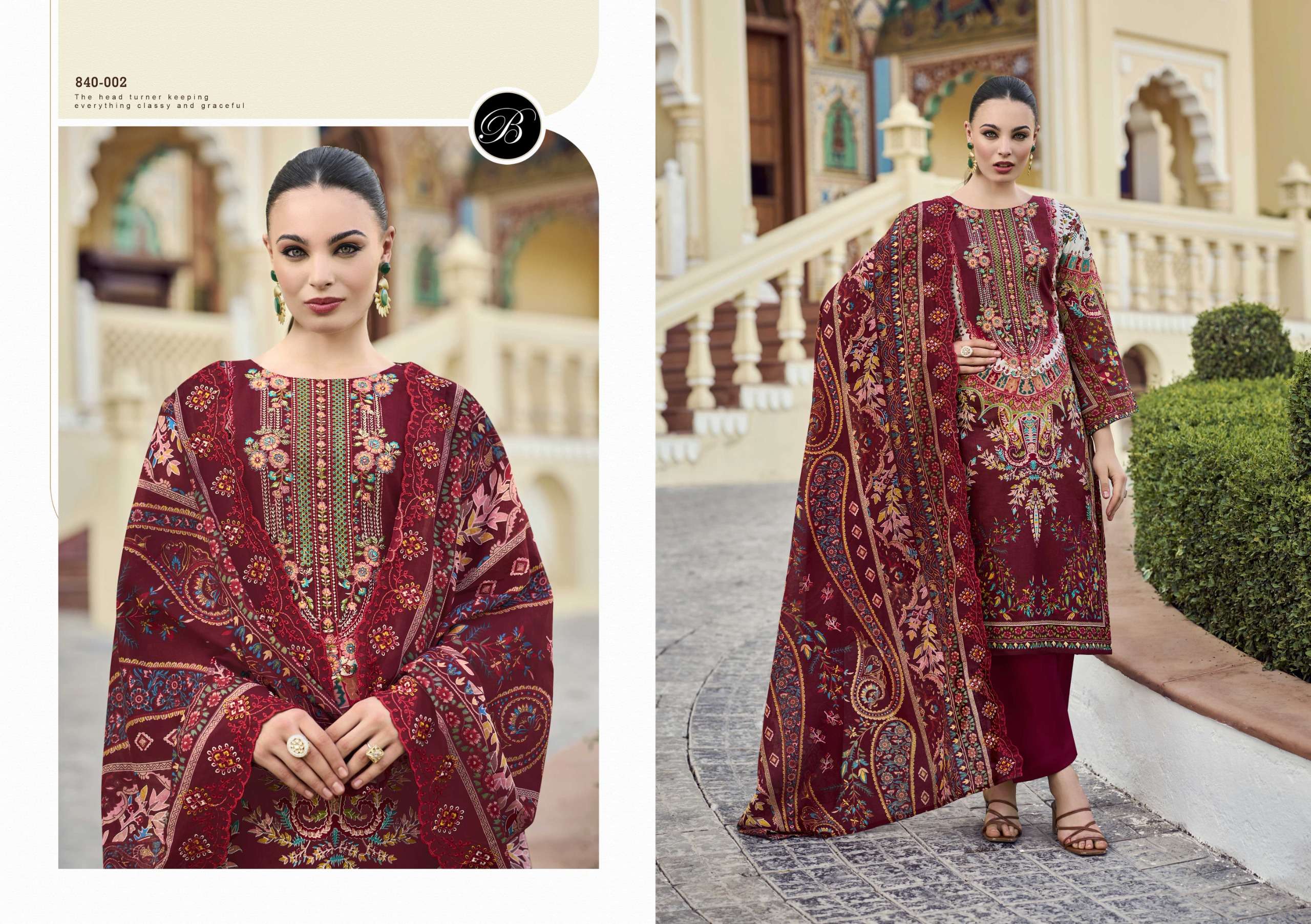 BELLIZA DESIGNER STUDIO GUZARISH VOL 22 COTTON DIGITAL PRINT WITH WORK SUIT