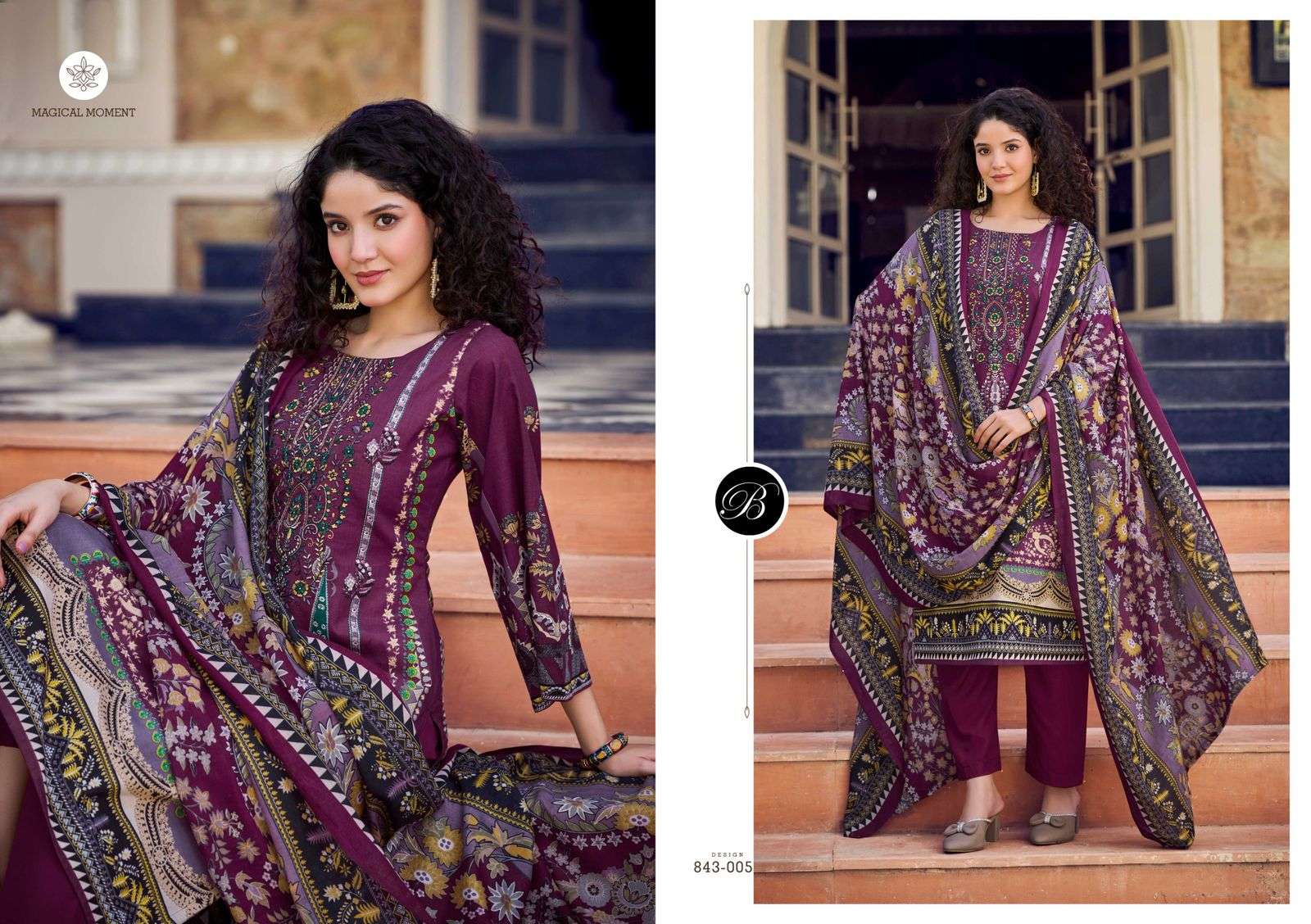 BELLIZA DESIGNER STUDIO NAIRA VOL 105 COTTON DIGITAL PRINTS WITH WORK SUIT