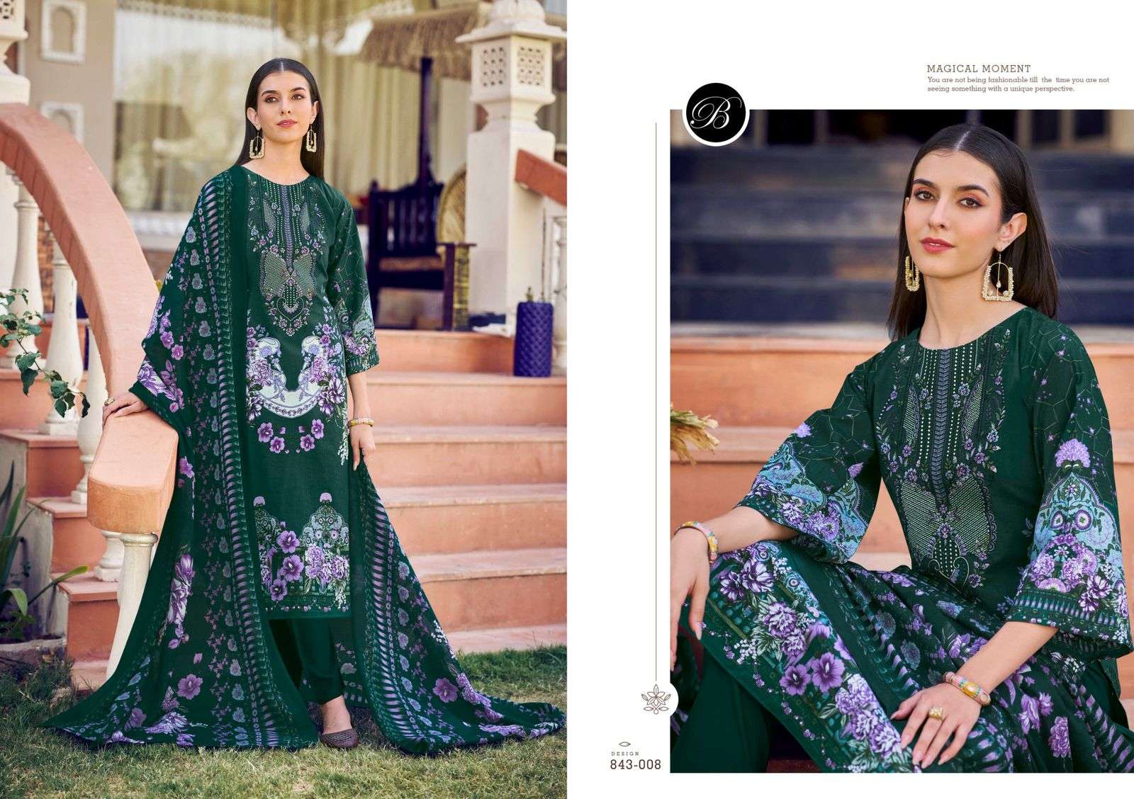BELLIZA DESIGNER STUDIO NAIRA VOL 105 COTTON DIGITAL PRINTS WITH WORK SUIT