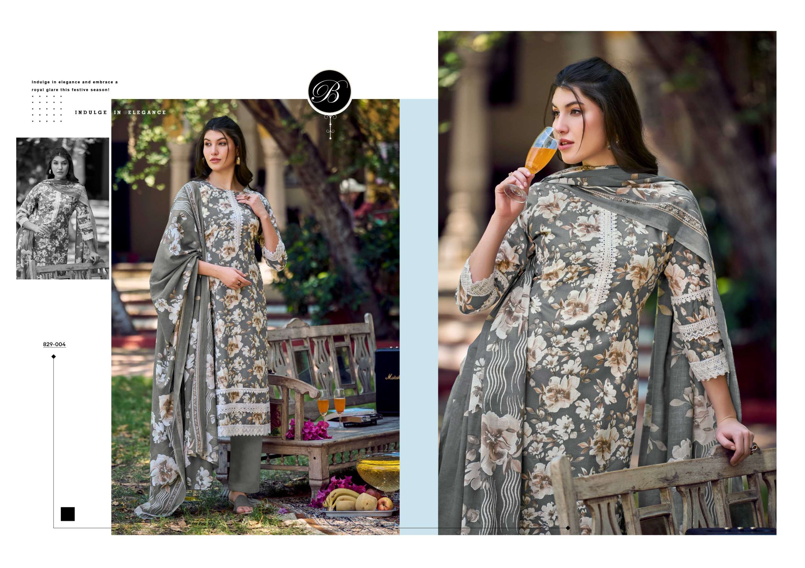 BELLIZA DESIGNER STUDIO RAHA VOL 2 COTTON DIGITAL PRINT SUIT