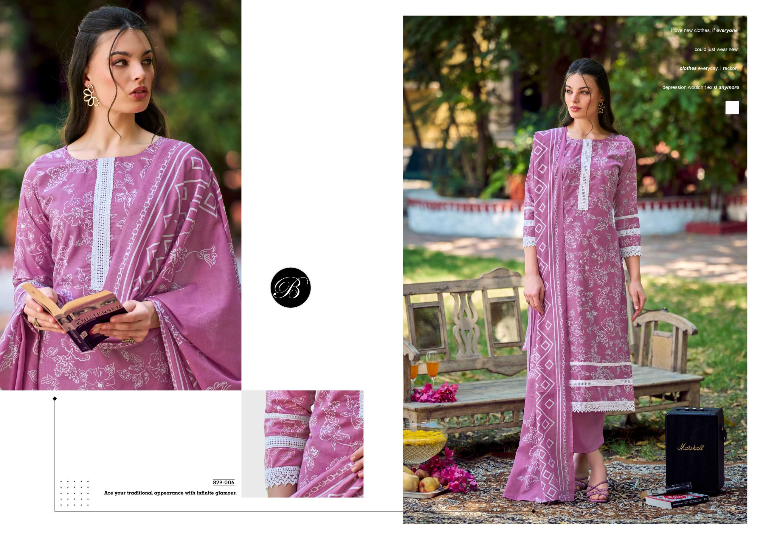 BELLIZA DESIGNER STUDIO RAHA VOL 2 COTTON DIGITAL PRINT SUIT
