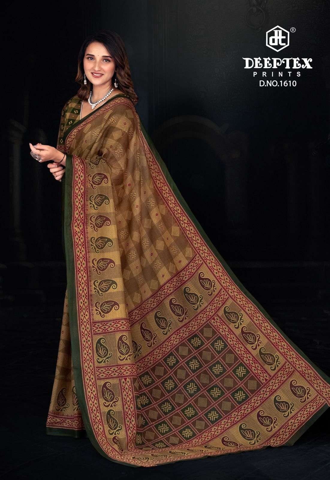 DEEPTEX PRINTS PRIME TIME VOL 16 COTTON PRINTED SAREE