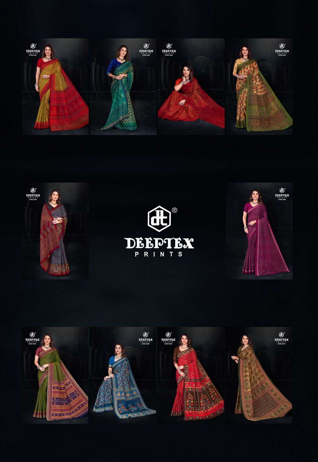 DEEPTEX PRINTS PRIME TIME VOL 16 COTTON PRINTED SAREE