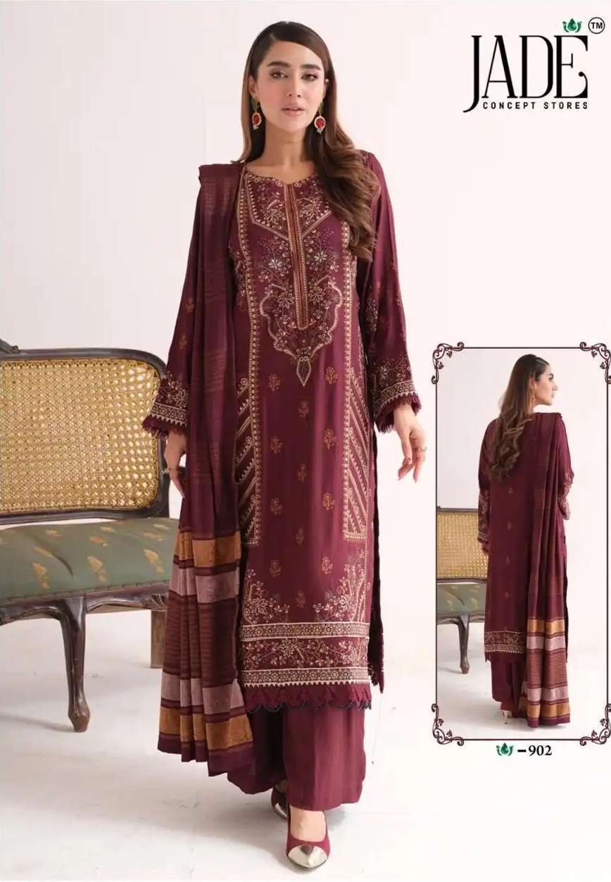 JADE CRIMSON EXCLUSIVE HEAVY LAWN COLLECTION VOL 9 LAWN COTTON DIGITAL PRINT SUIT