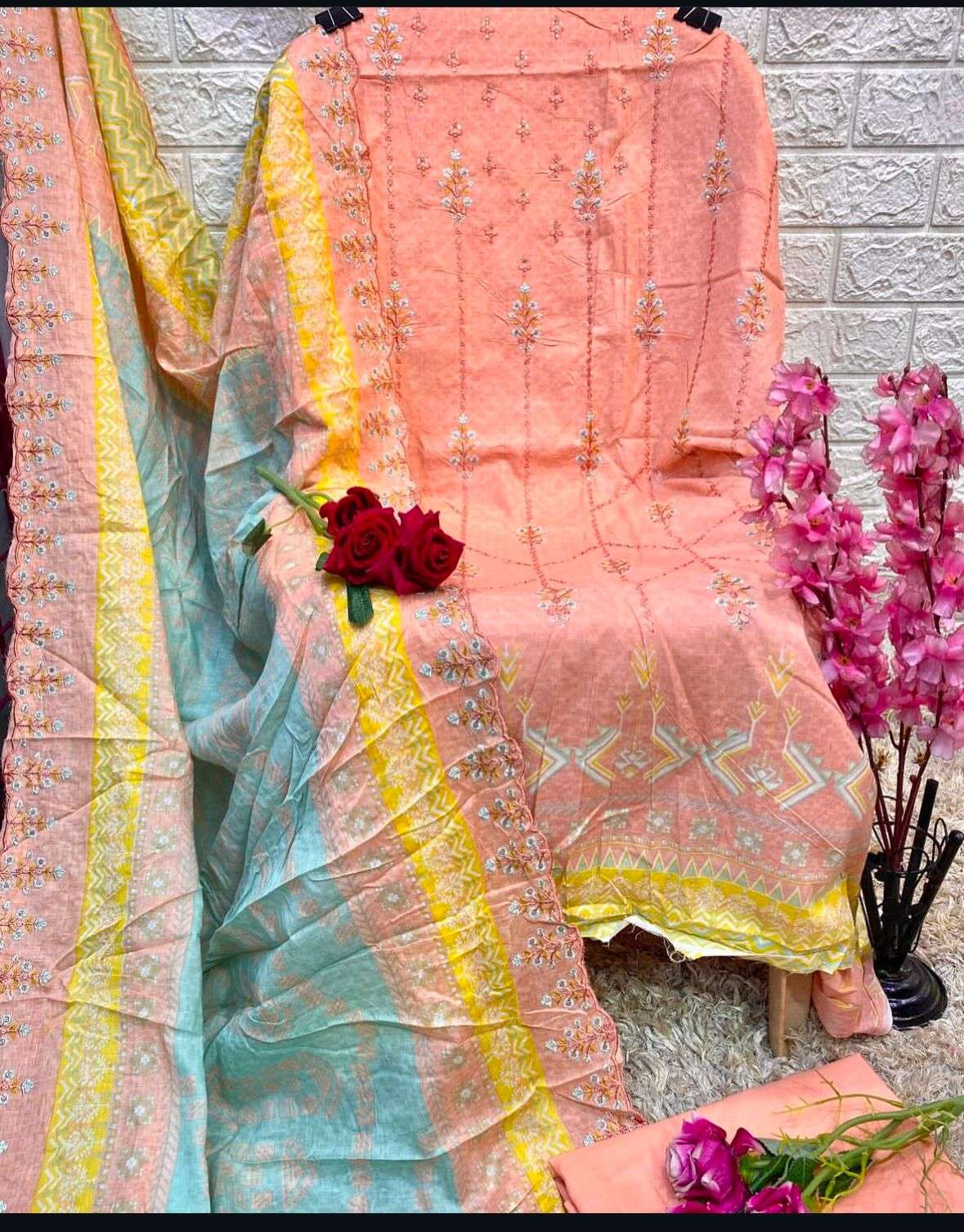 JIHAN BIN SAEED LAWN COLLECTION VOL 14 LAWN COTTON SALWAR KAMEEZ