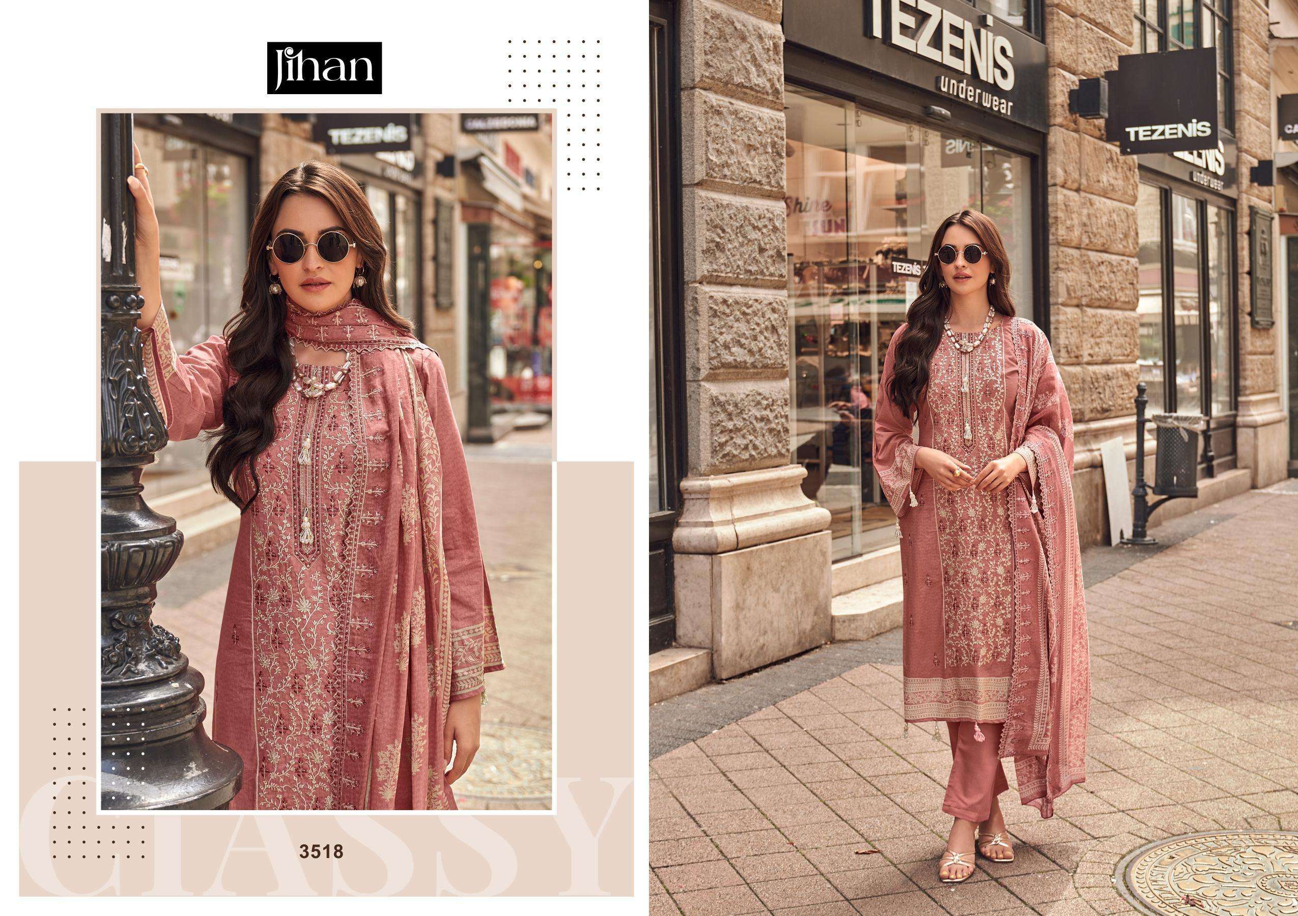JIHAN BIN SAEED LAWN COLLECTION VOL 14 LAWN COTTON SALWAR KAMEEZ