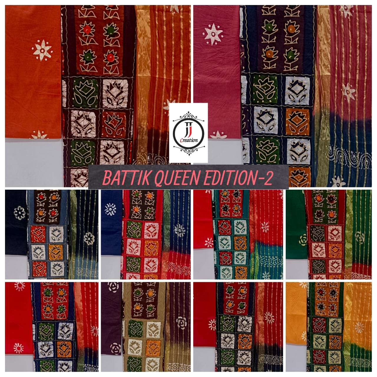 JJ CREATION BATTIK QUEEN EDITION 1 & 2 COTTON SUIT