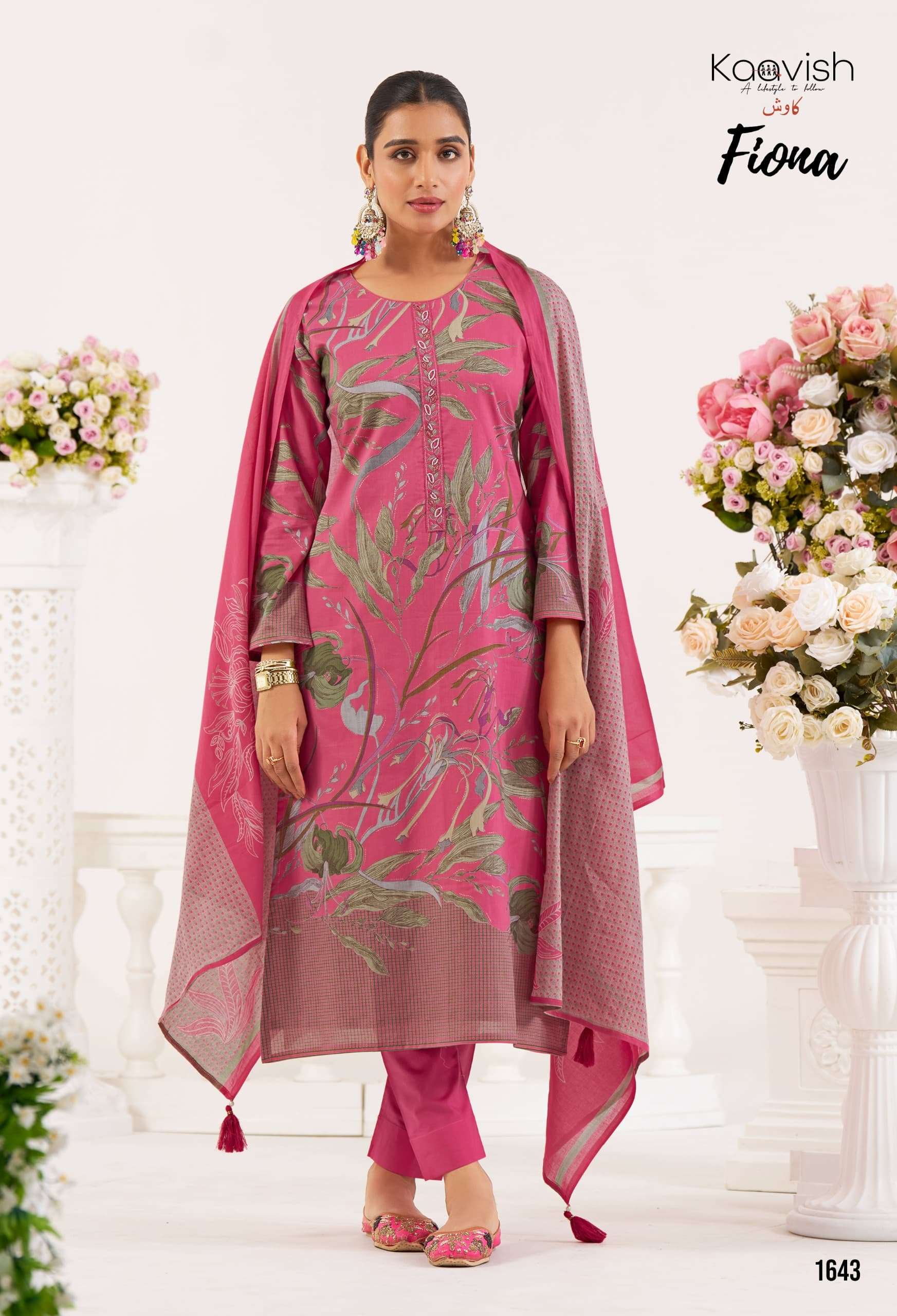 KAAVISH FIONA LAWN COTTON DIGITAL PRINT WITH EMBROIDERY WORK SUIT