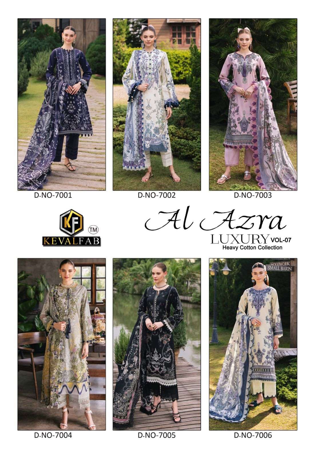 KEVAL FAB AL AZARA VOL 7 COTTON DIGITAL PRINT SALWAR SUIT