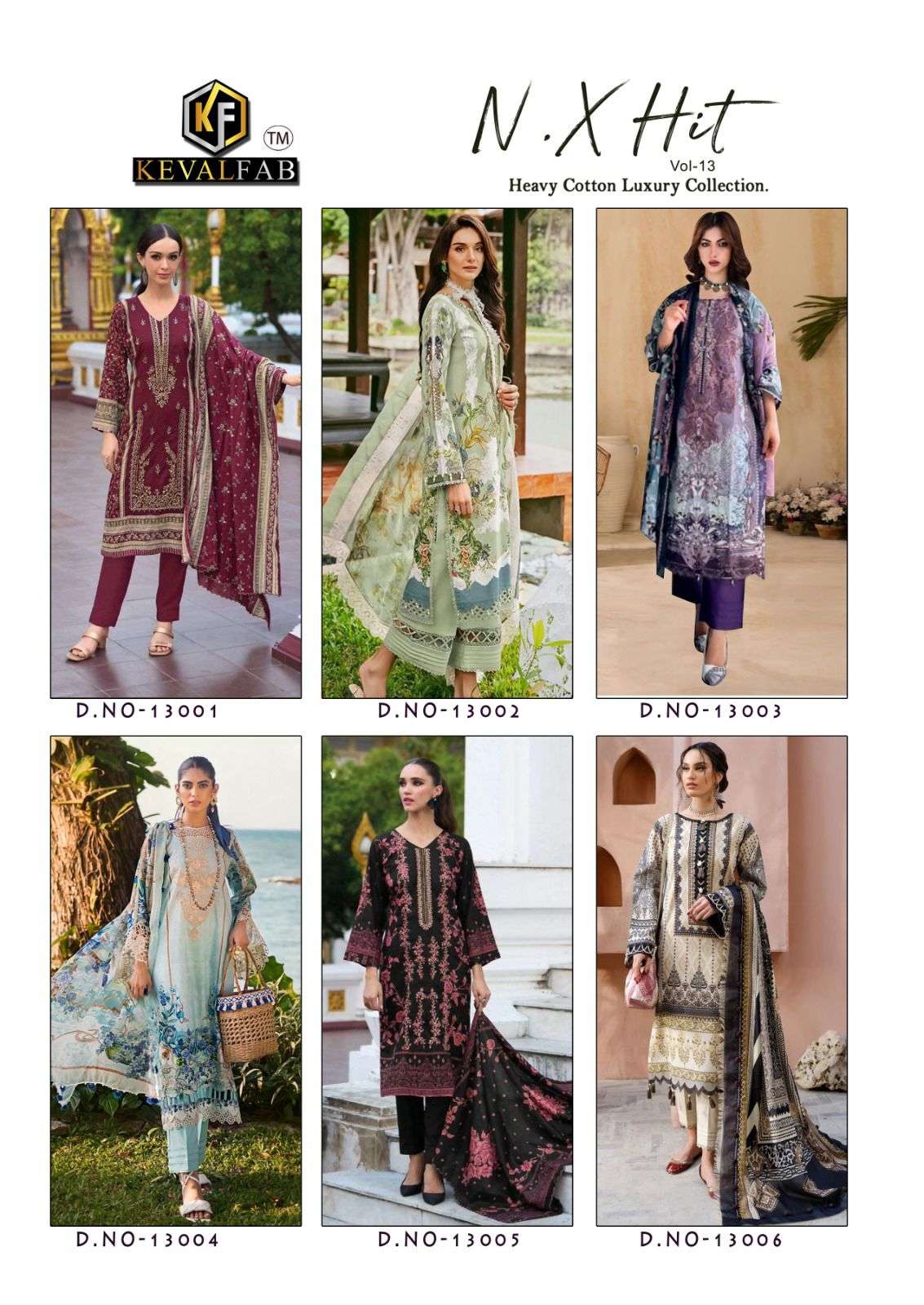 KEVAL FAB K KASHA NX HIT VOL 13 COTTON DIGITAL PRINT SALWAR SUIT