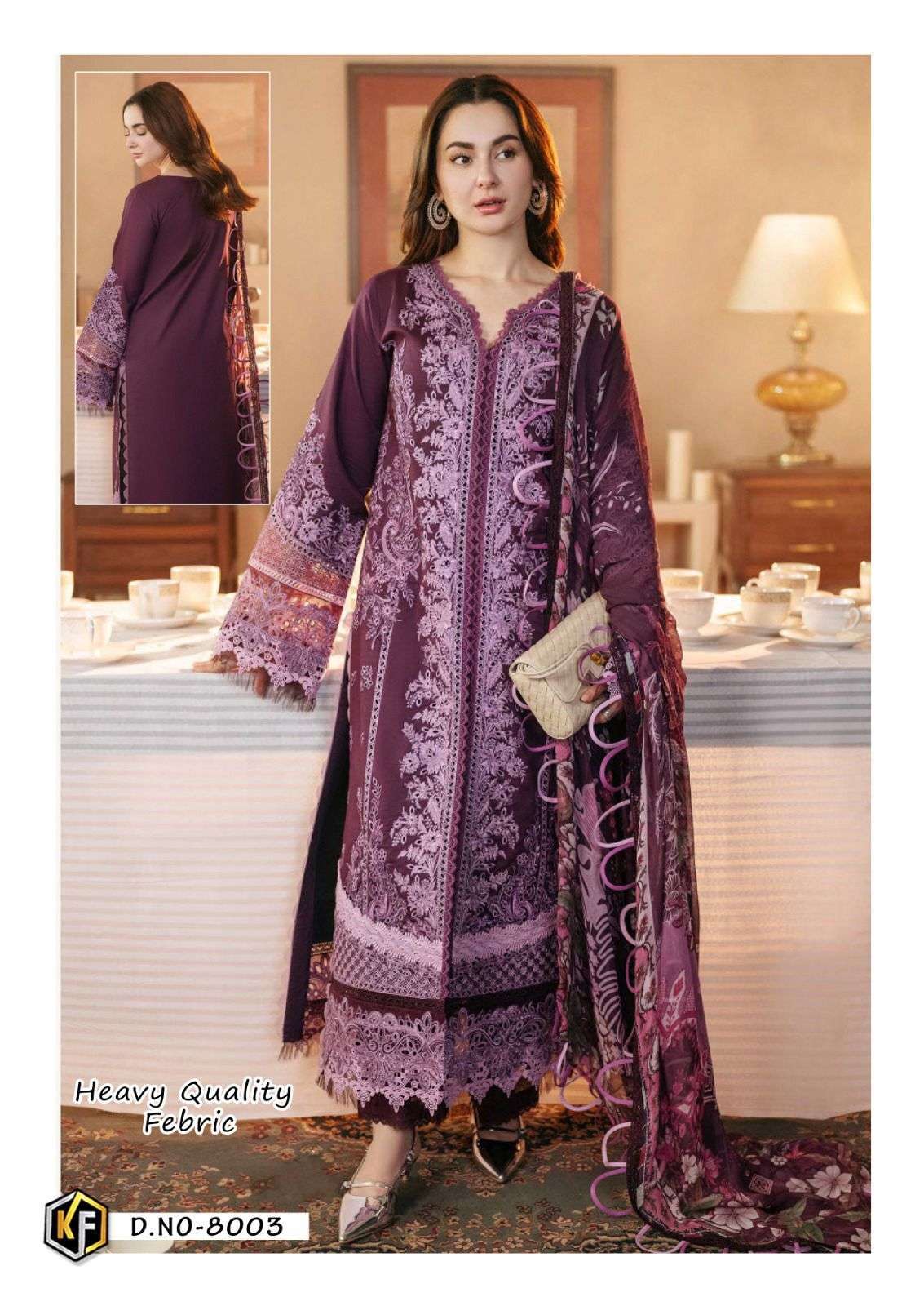 KEVAL FAB SOHA NAZIR VOL 8 COTTON DIGITAL KARACHI PRINT SUIT