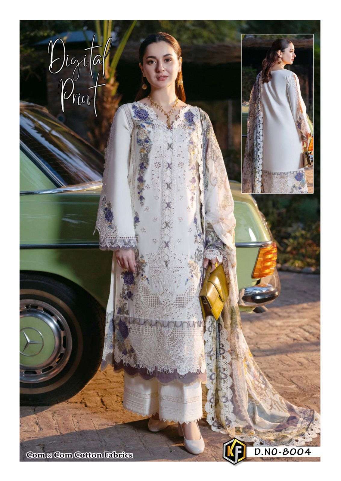 KEVAL FAB SOHA NAZIR VOL 8 COTTON DIGITAL KARACHI PRINT SUIT