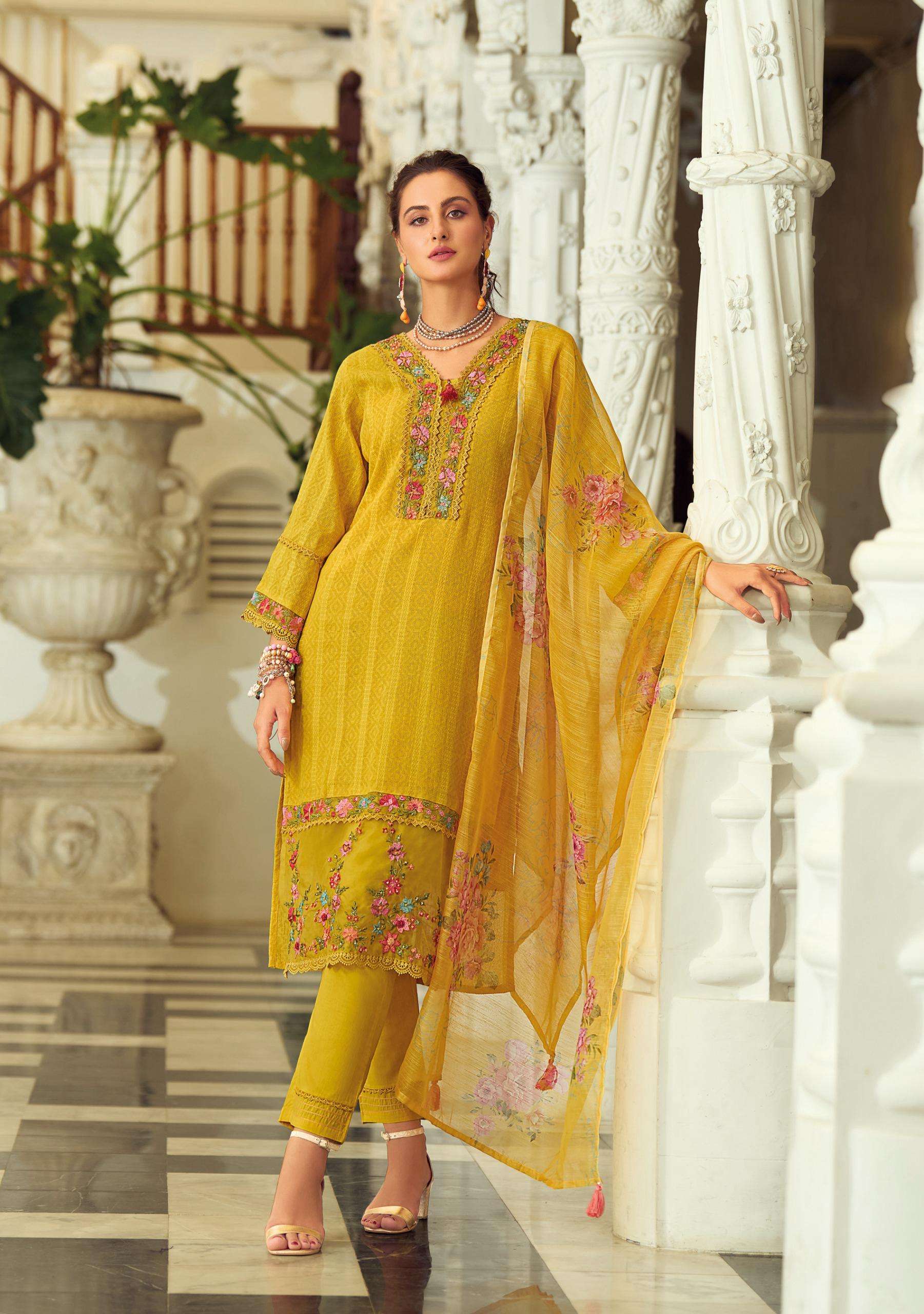 LADY LEELA SUMMER TRENDS VOL 2  SCHIFFLI COTTON DESIGNER WORK LADIES SUIT