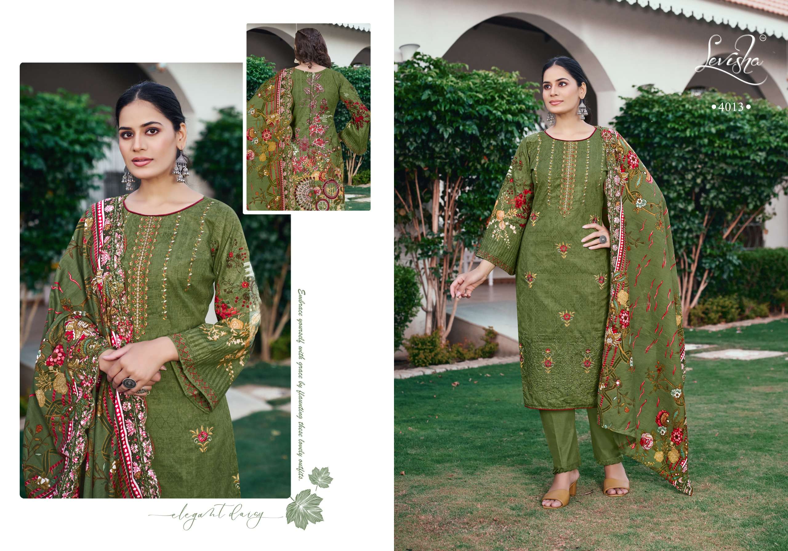LEVISHA RIYASAT LAWN COTTON DIGITAL PAKISTANI PRINT WITH WORK SUIT
