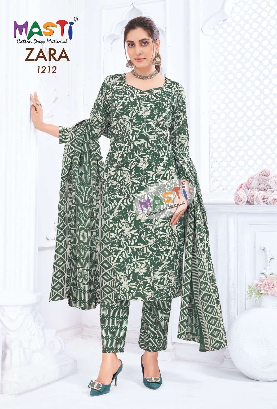 MASTI ZARA VOL 12 COTTON PRINT DRESS MATERIAL