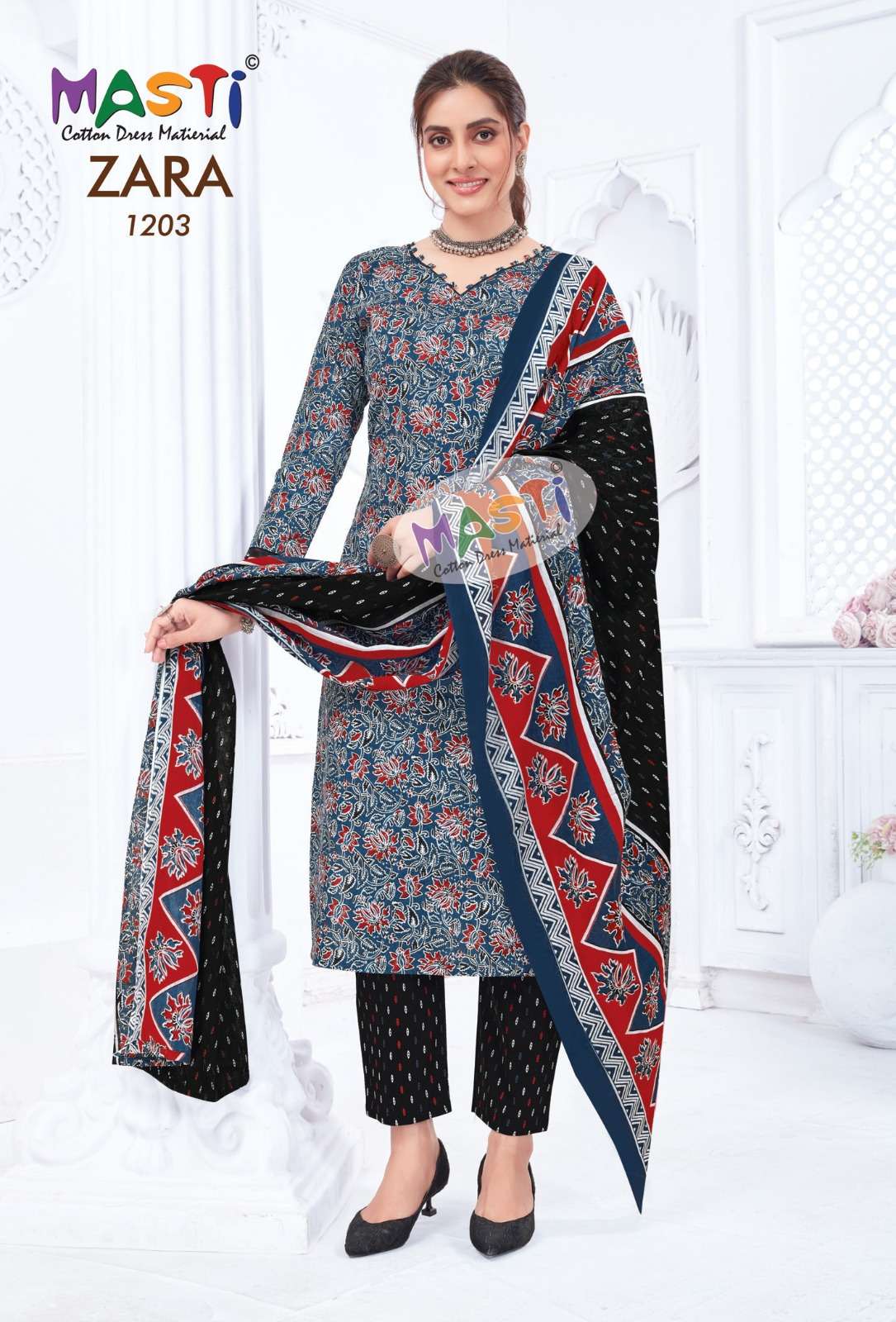 MASTI ZARA VOL 12 COTTON PRINT DRESS MATERIAL