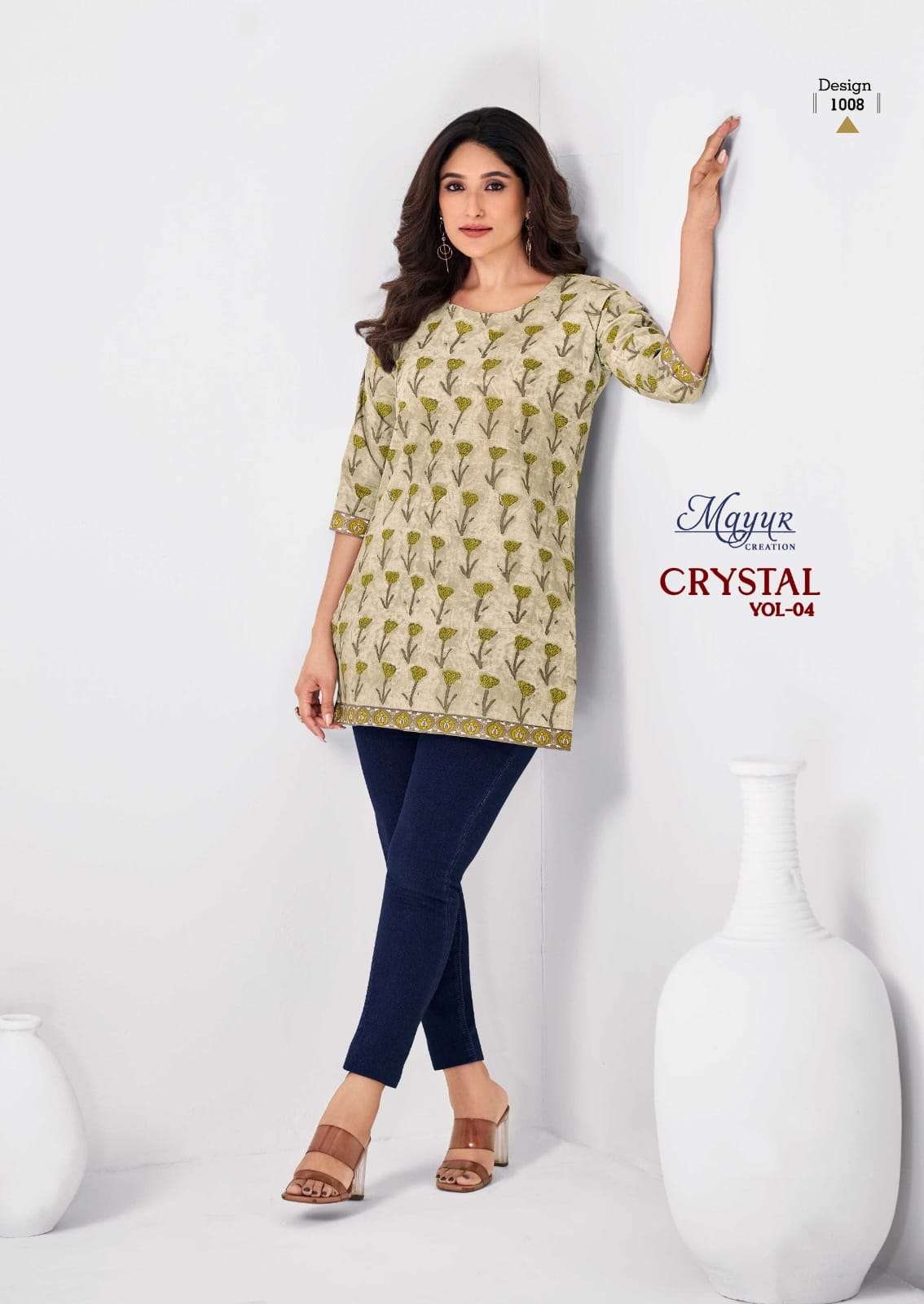 MAYUR CREATION CRYSTAL VOL 4 FANCY SUMMER WEAR SHORT KURTI