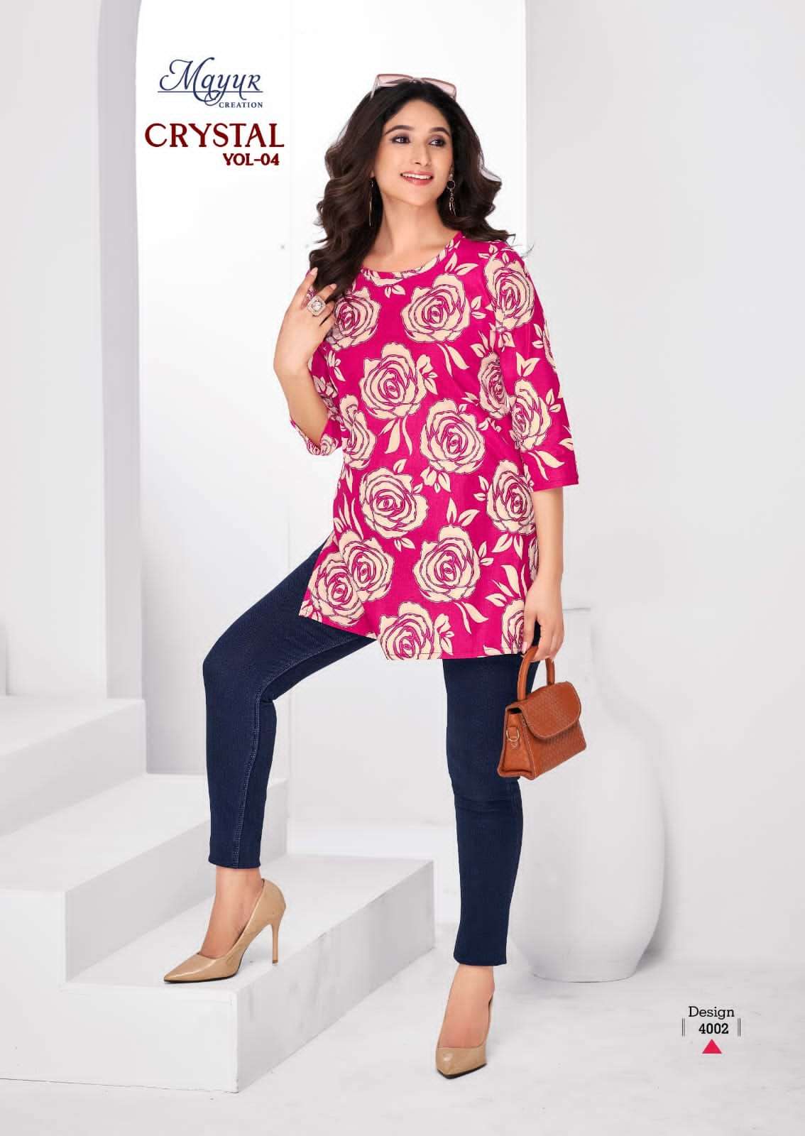 MAYUR CREATION CRYSTAL VOL 4 FANCY SUMMER WEAR SHORT KURTI