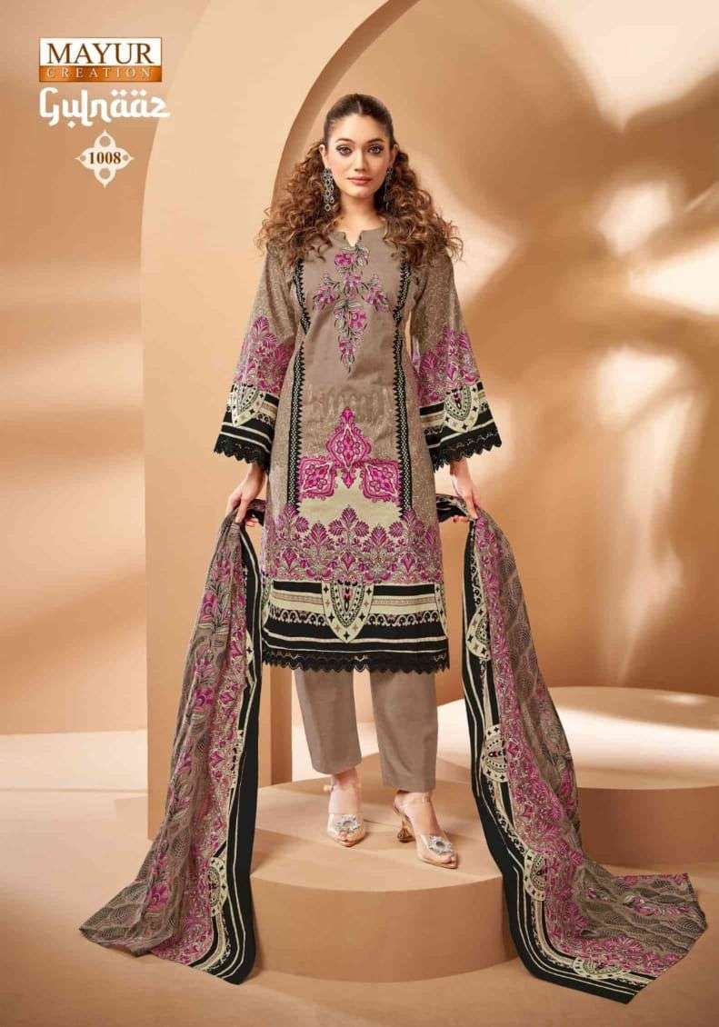 MAYUR CREATION GULNAAZ VOL 1 COTTON DIGITAL KARACHI PRINTS SUIT