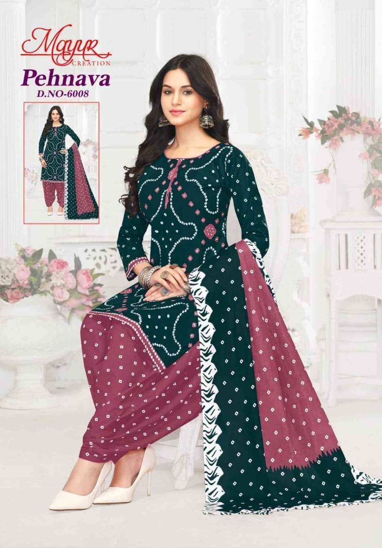 MAYUR CREATION PEHNAVA VOL 6 COTTON PATIYALA DRESS