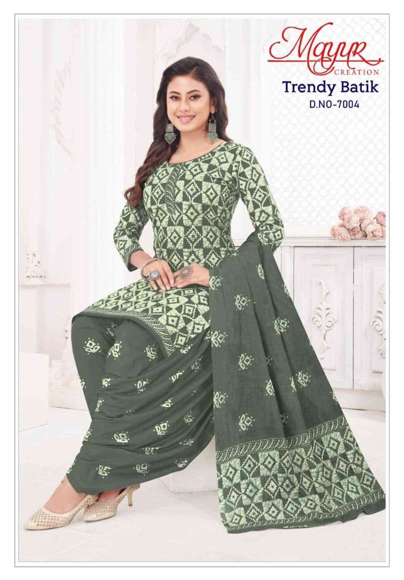 MAYUR CREATION TRENDY BATIK VOL 7 COTTON BATIK PRINT DRESS