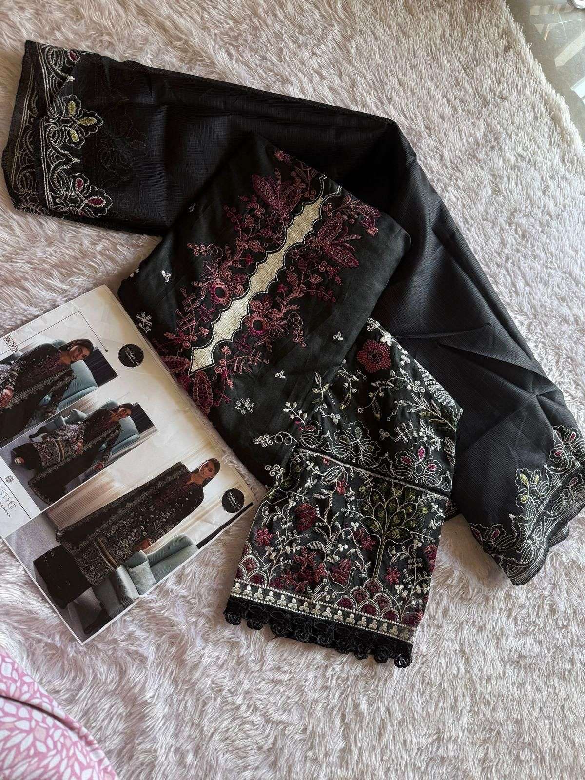 MEHBOOB TEX DESIGN NO - 1610 PURE VISCOSE LAWN HEAVY SELF EMBROIDERED PAKISTANI SALWAR SUIT