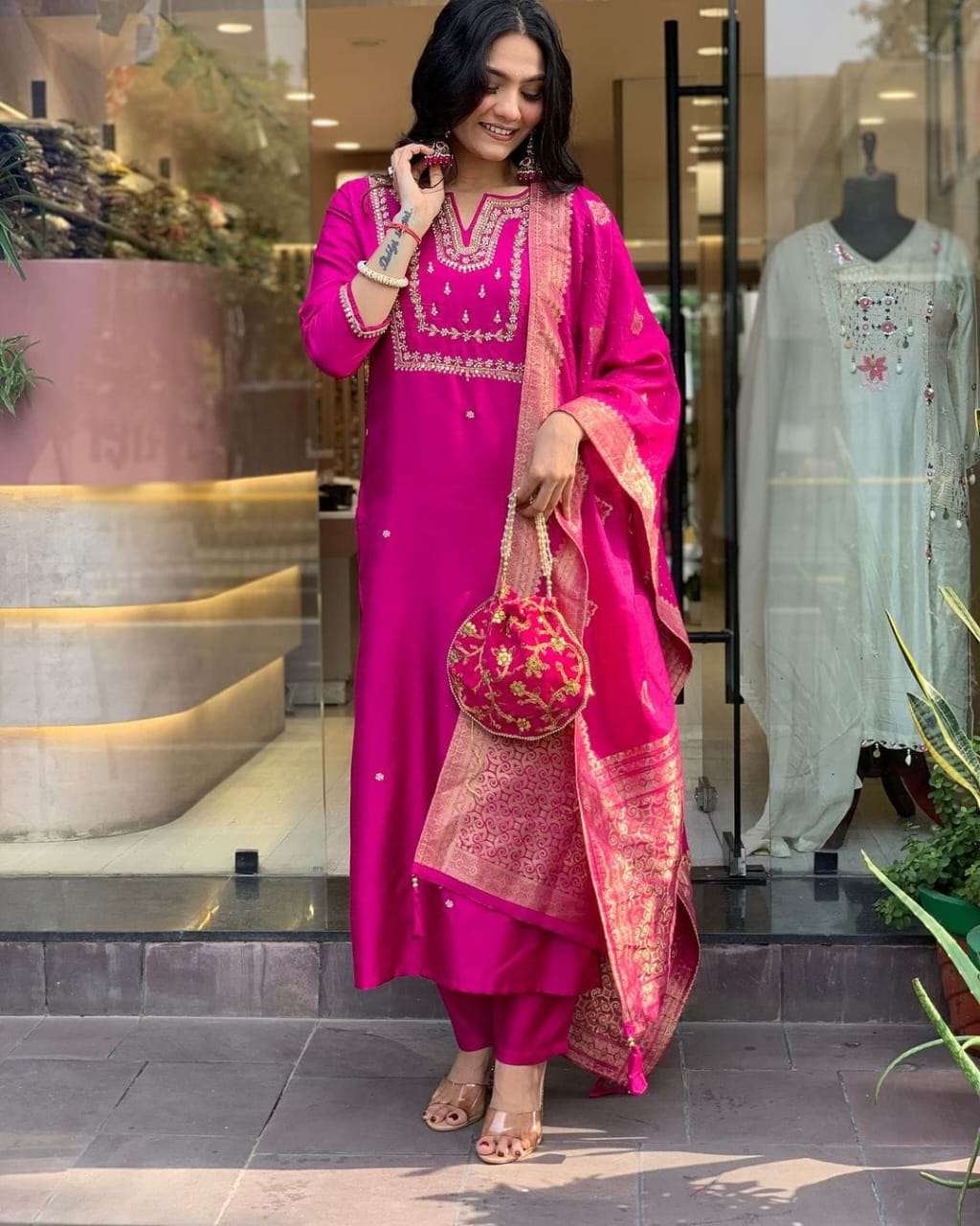 MF 3 PCS SET COLLECTION VOL 8 FANCY EMBROIDERY WORK LADIES SUIT
