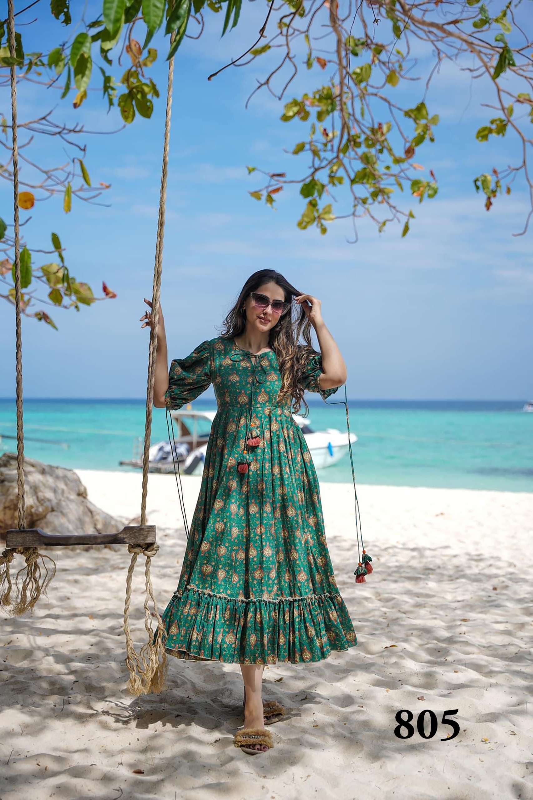 MF CLORA VOL 8 RAYON DIGITAL PRINT FANCY LOOK LADIES GOWN