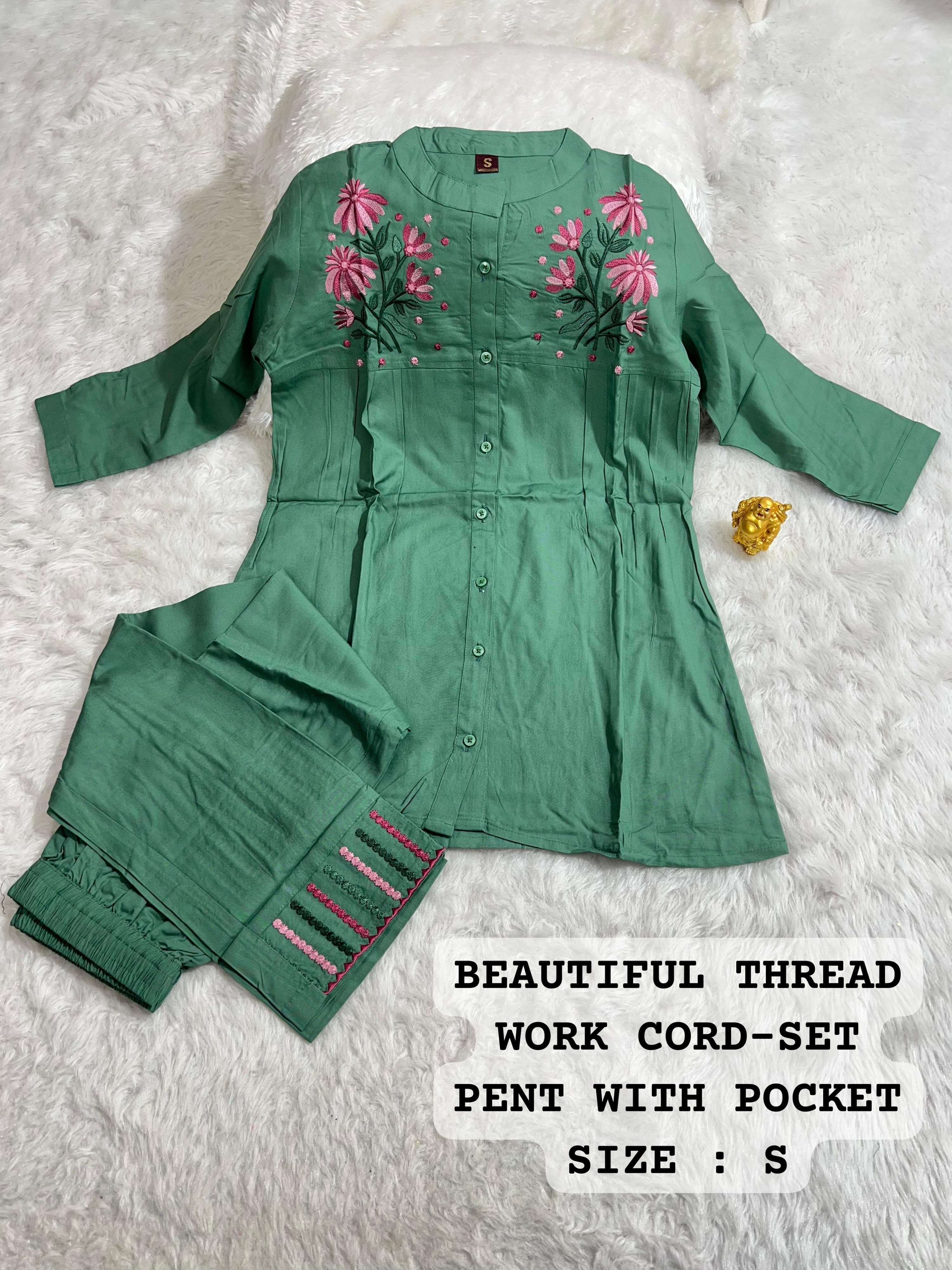 MF CO-ORD SET COLLECTION FANCY CAUSAL WEAR LOOKS TOP WITH PANT SET
