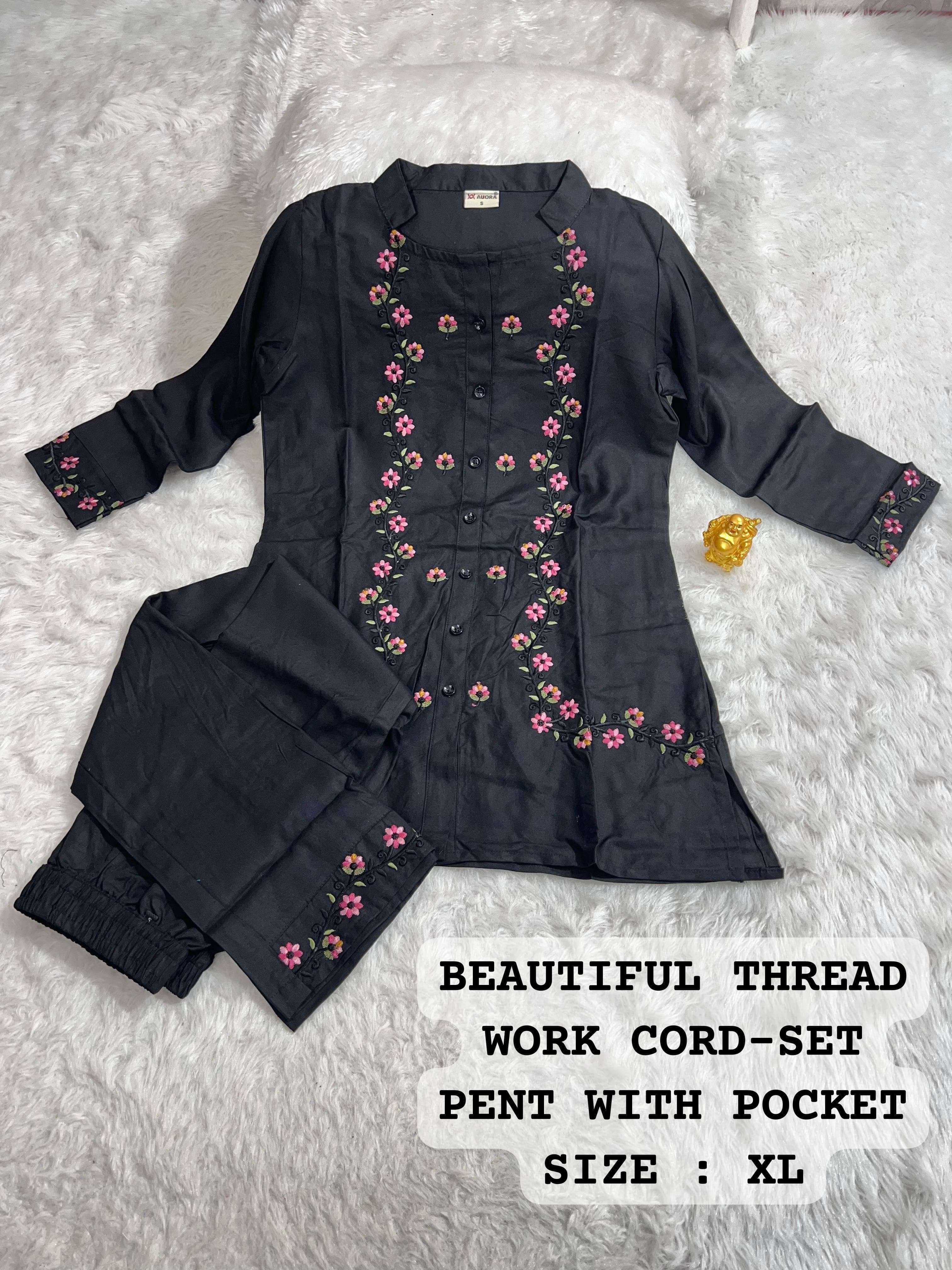 MF CO-ORD SET COLLECTION FANCY CAUSAL WEAR LOOKS TOP WITH PANT SET