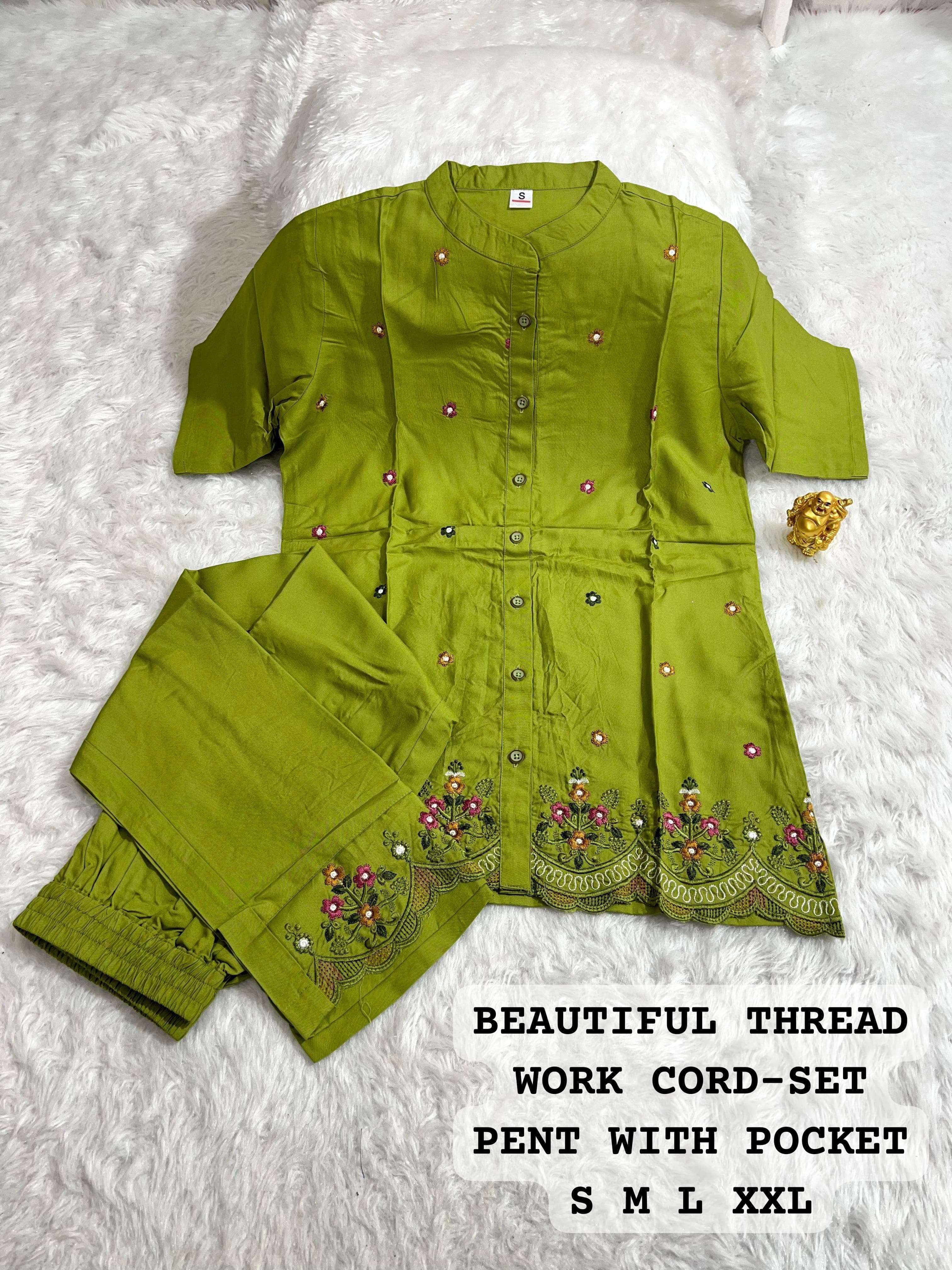 MF CO-ORD SET COLLECTION FANCY CAUSAL WEAR LOOKS TOP WITH PANT SET